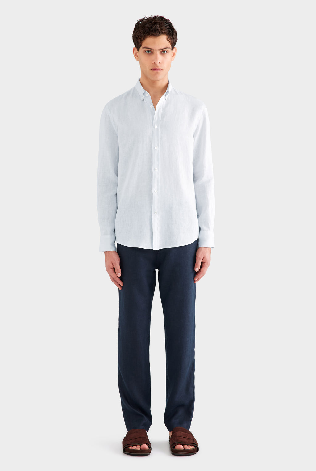 Linen Shirt - Light Blue
