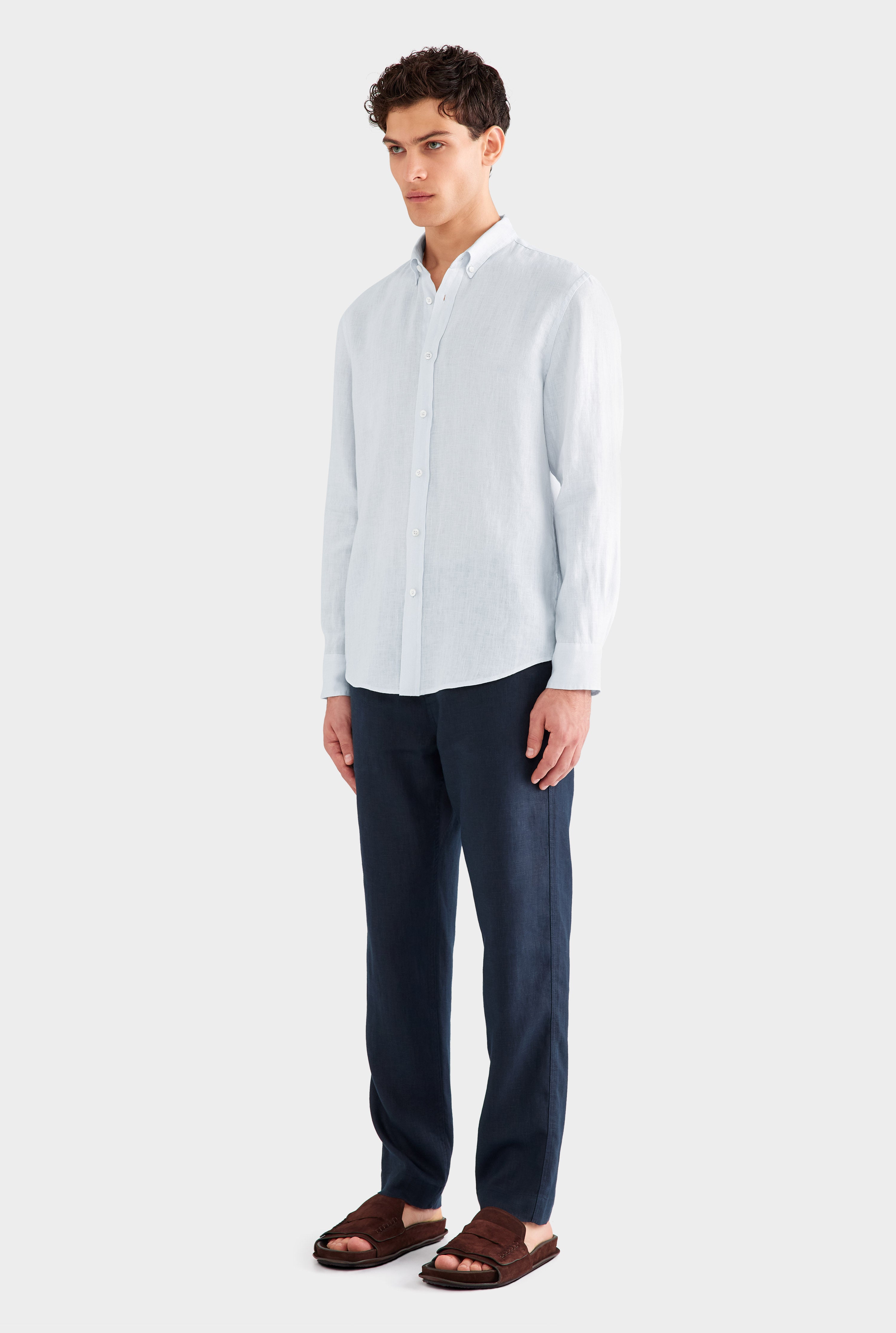 Linen Shirt - Light Blue