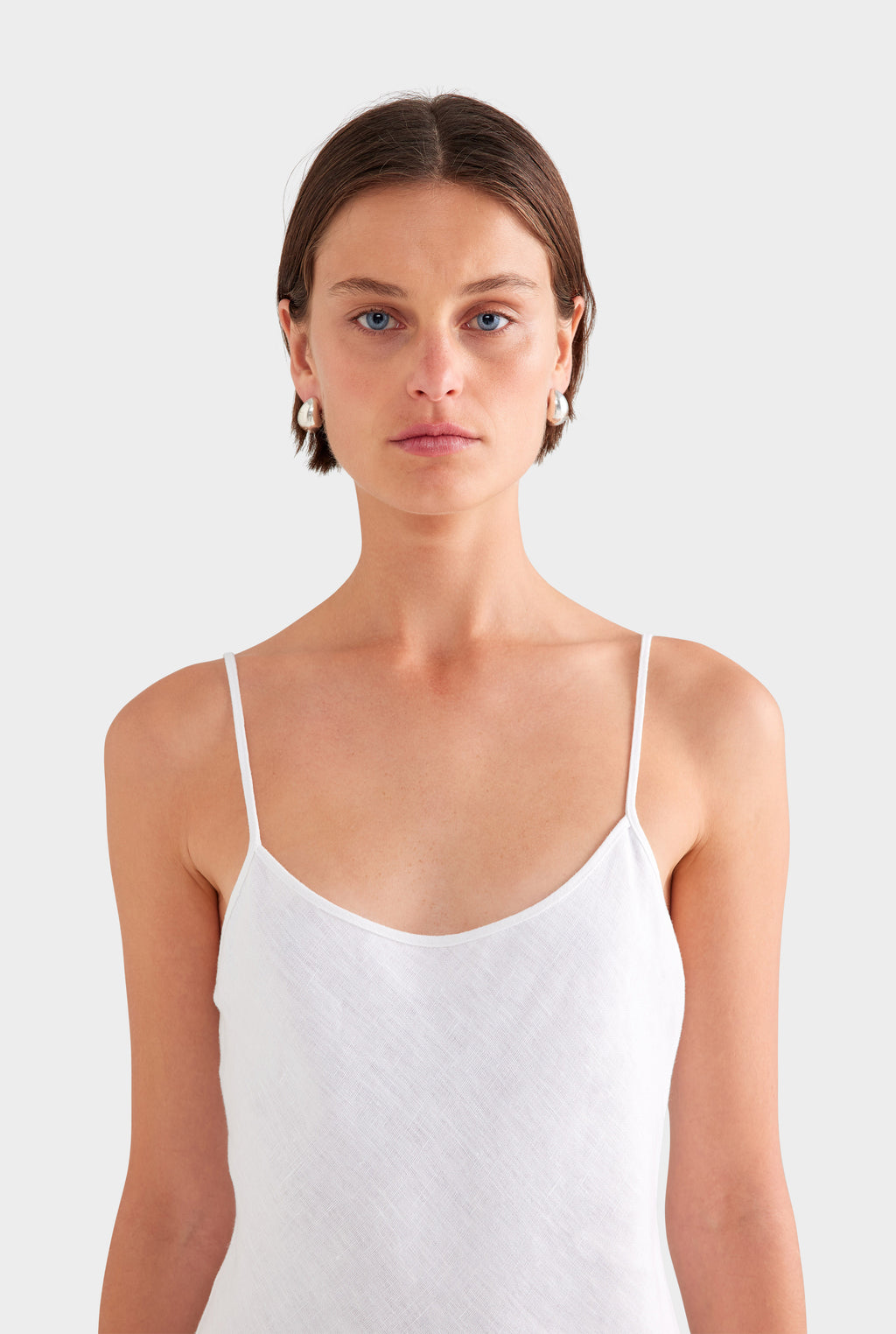 Womens Womens Womens Linen Slip Dress White Womens Womens Womens Linen Slip Dress White