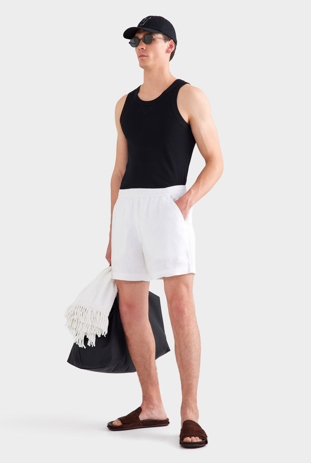 Heavyweight Lounge Short - White