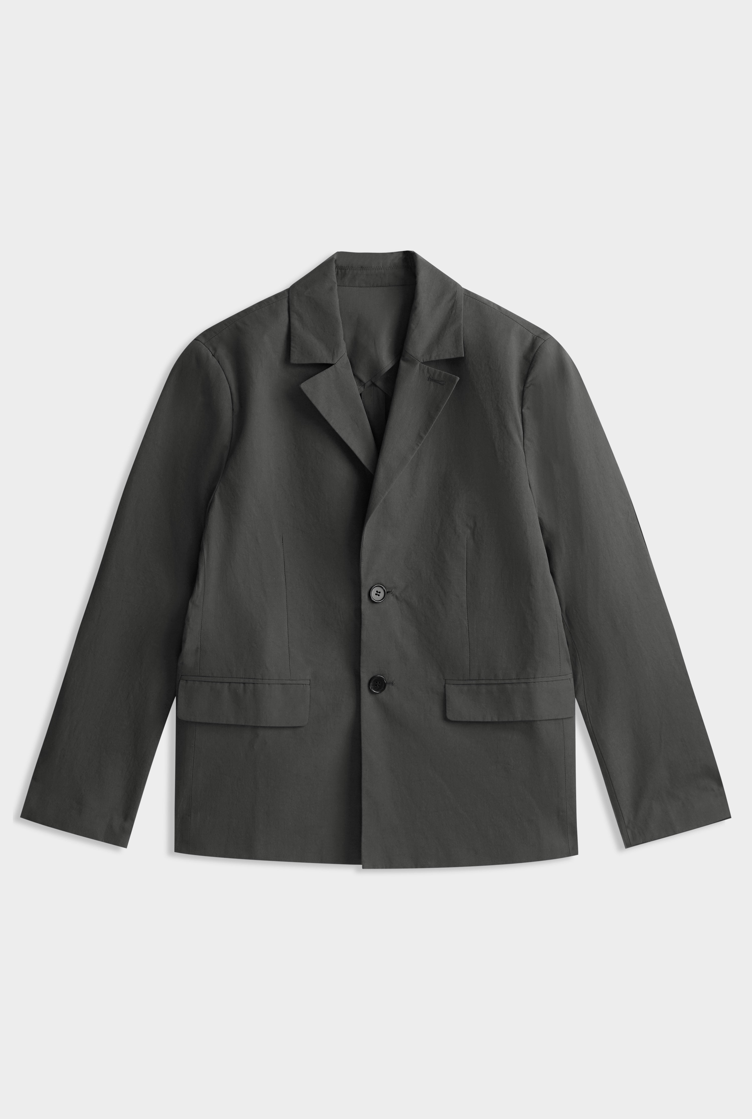 Cotton Tailored Blazer - Dark Slate