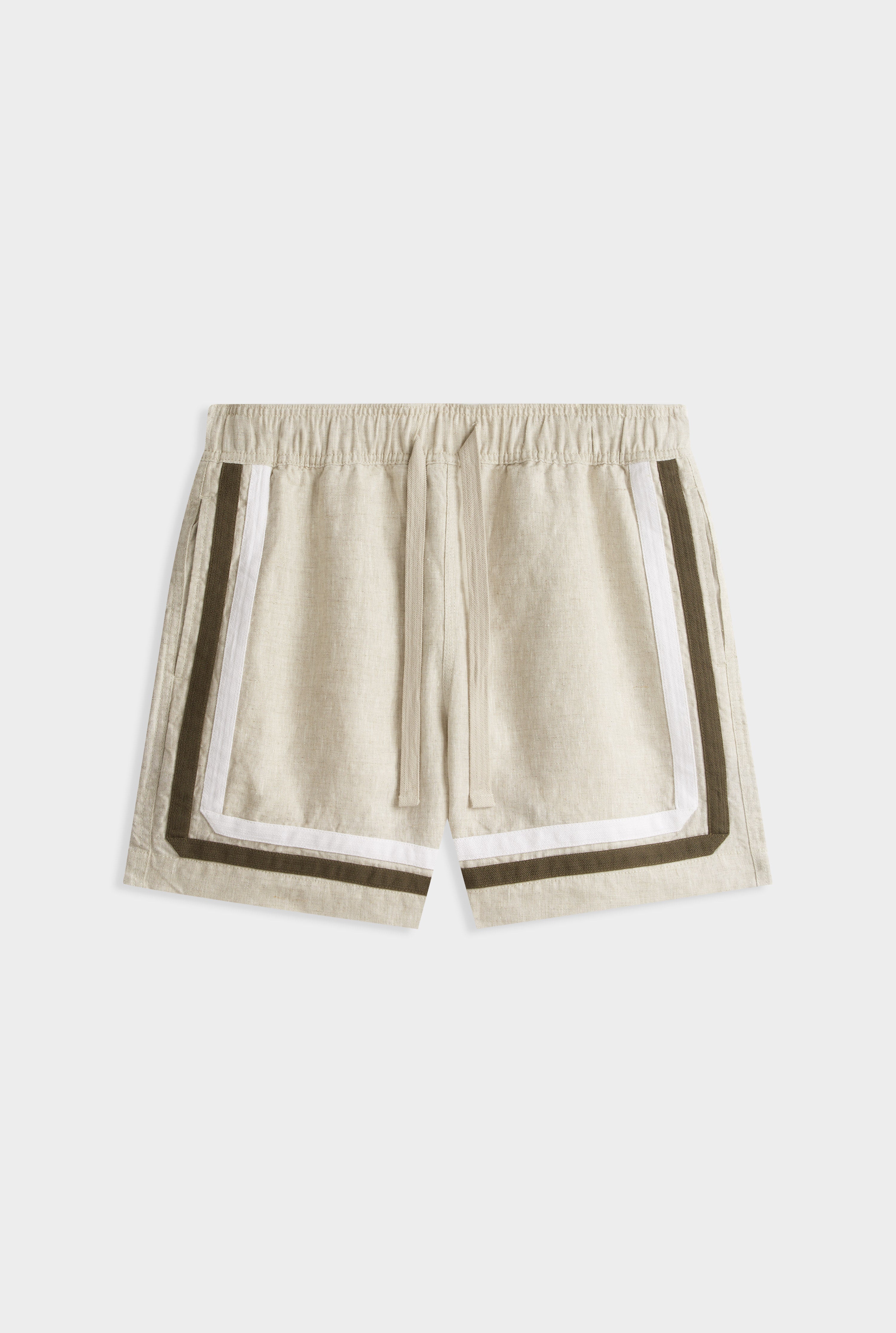 Crochet Border Lounge Short - Sand
