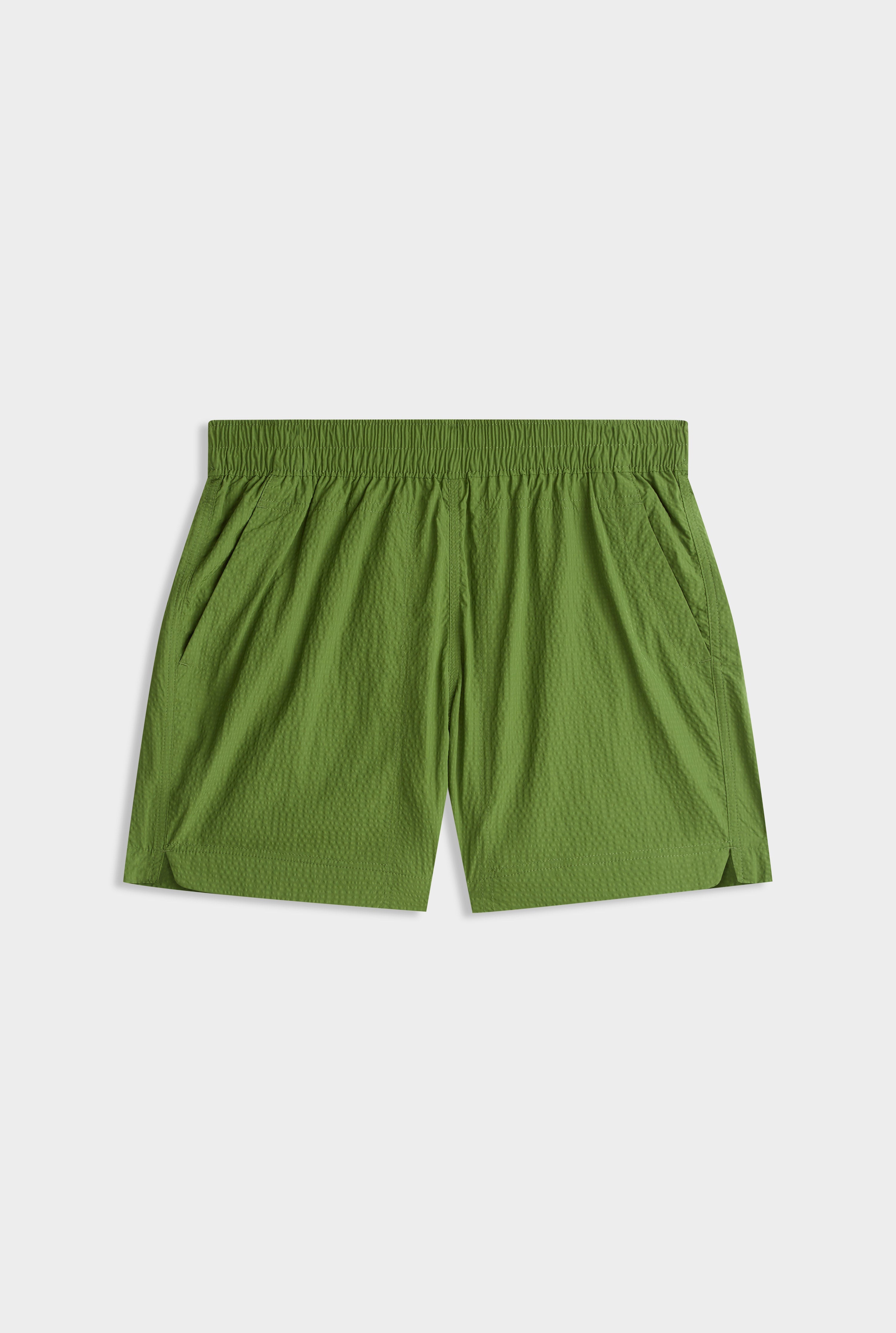 Curved Hem Swim Short - Cactus