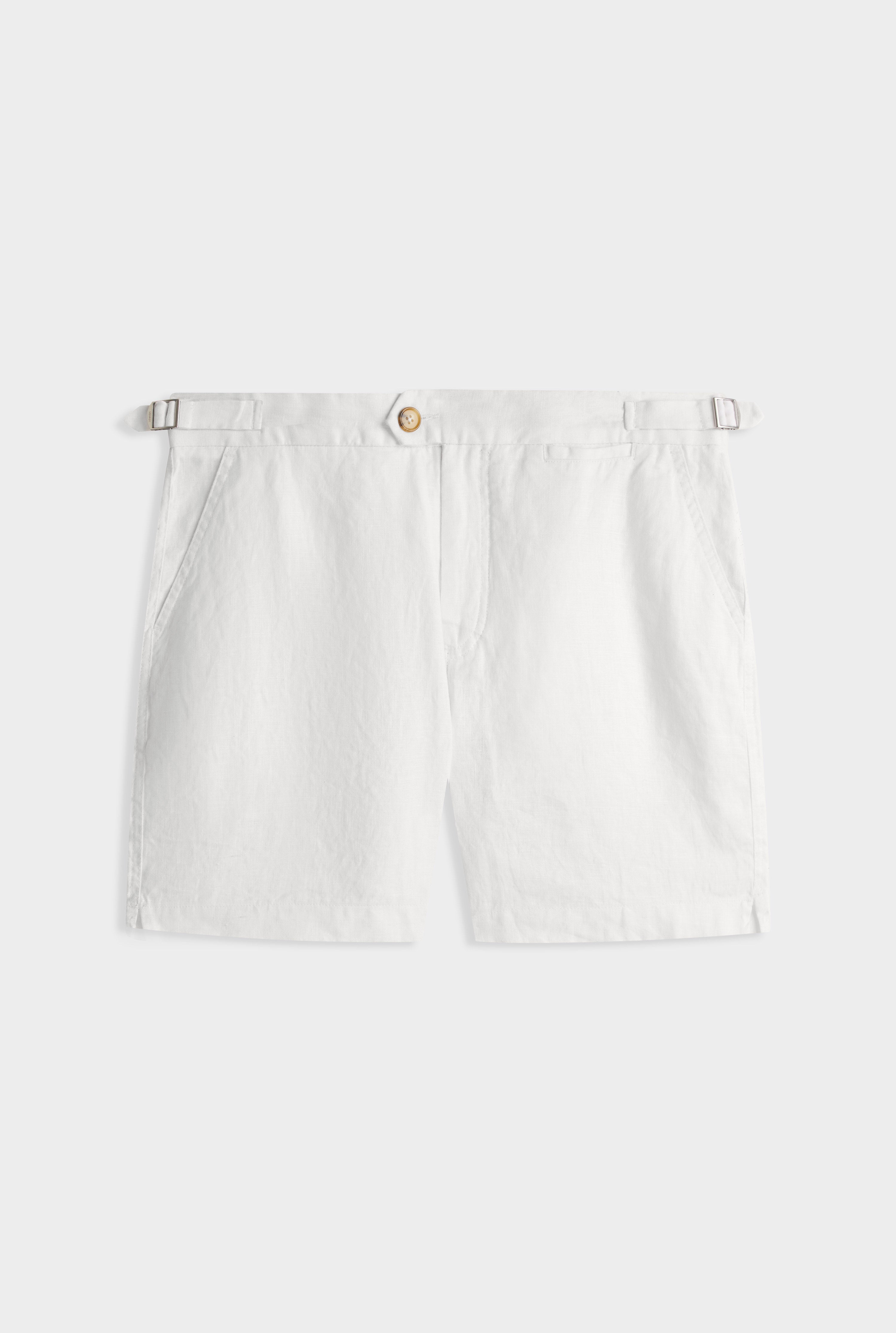 Side Tab Shorts - White