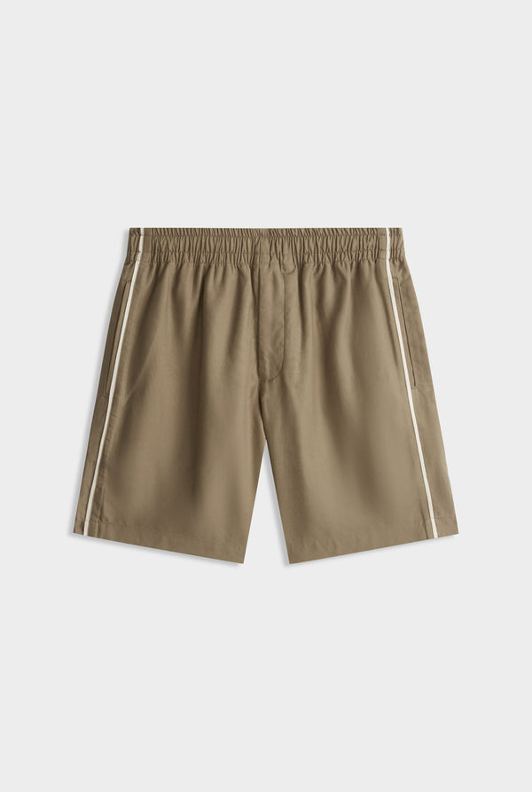 Tencel Lounge Short - Pebble/Natural Tape