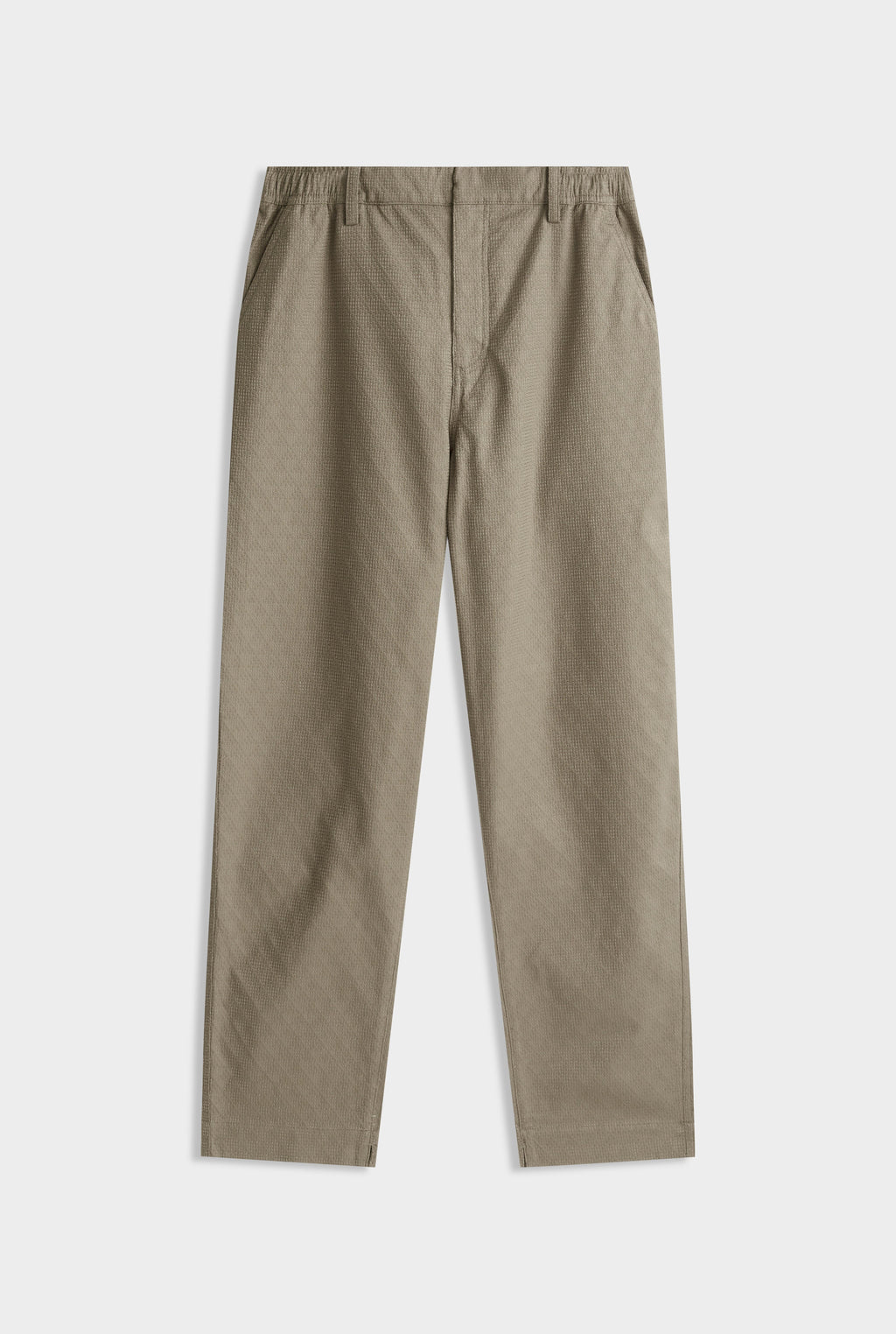 Textured Relaxed Trouser - Pebble