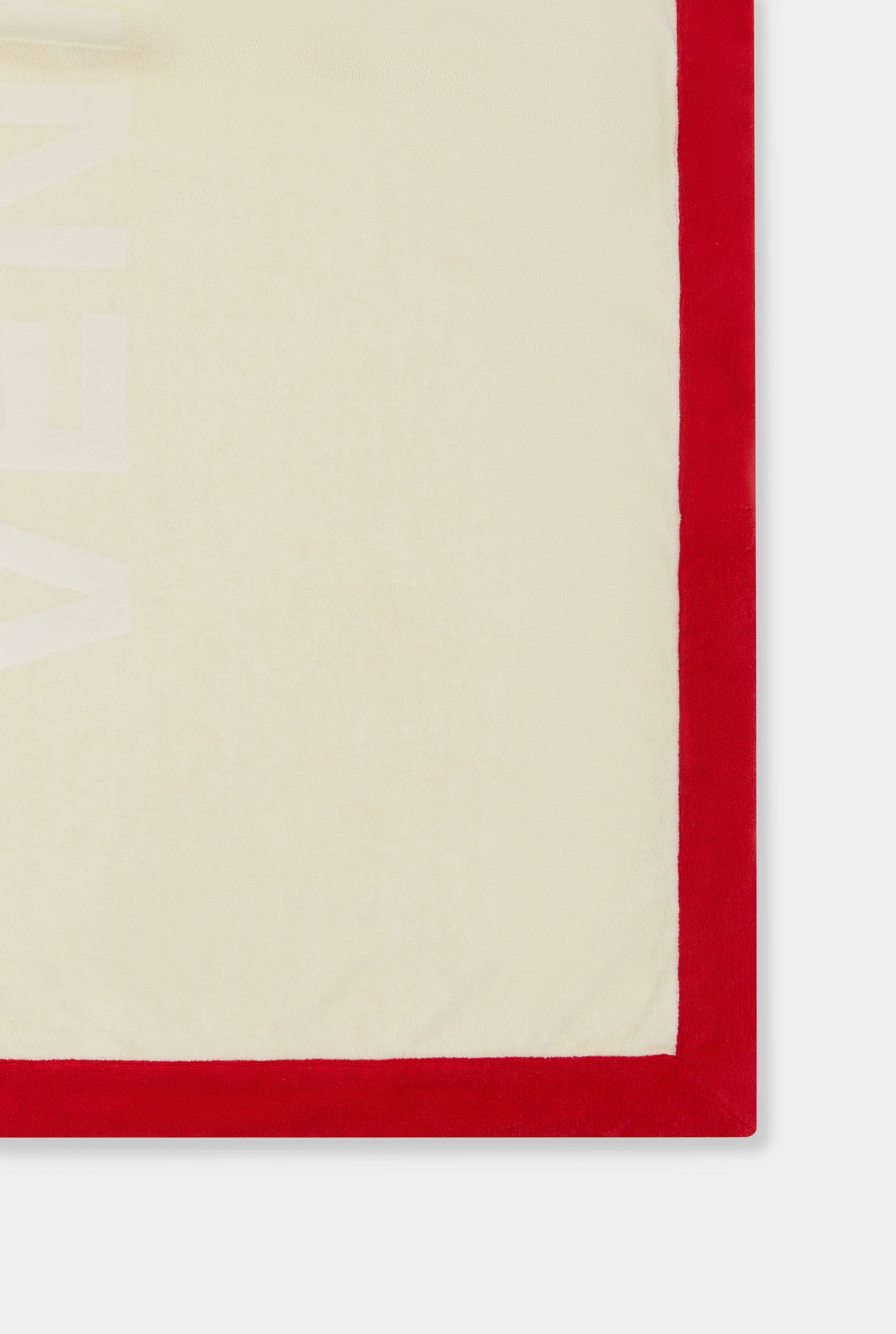 Venroy Border Towel - Cream/Red
