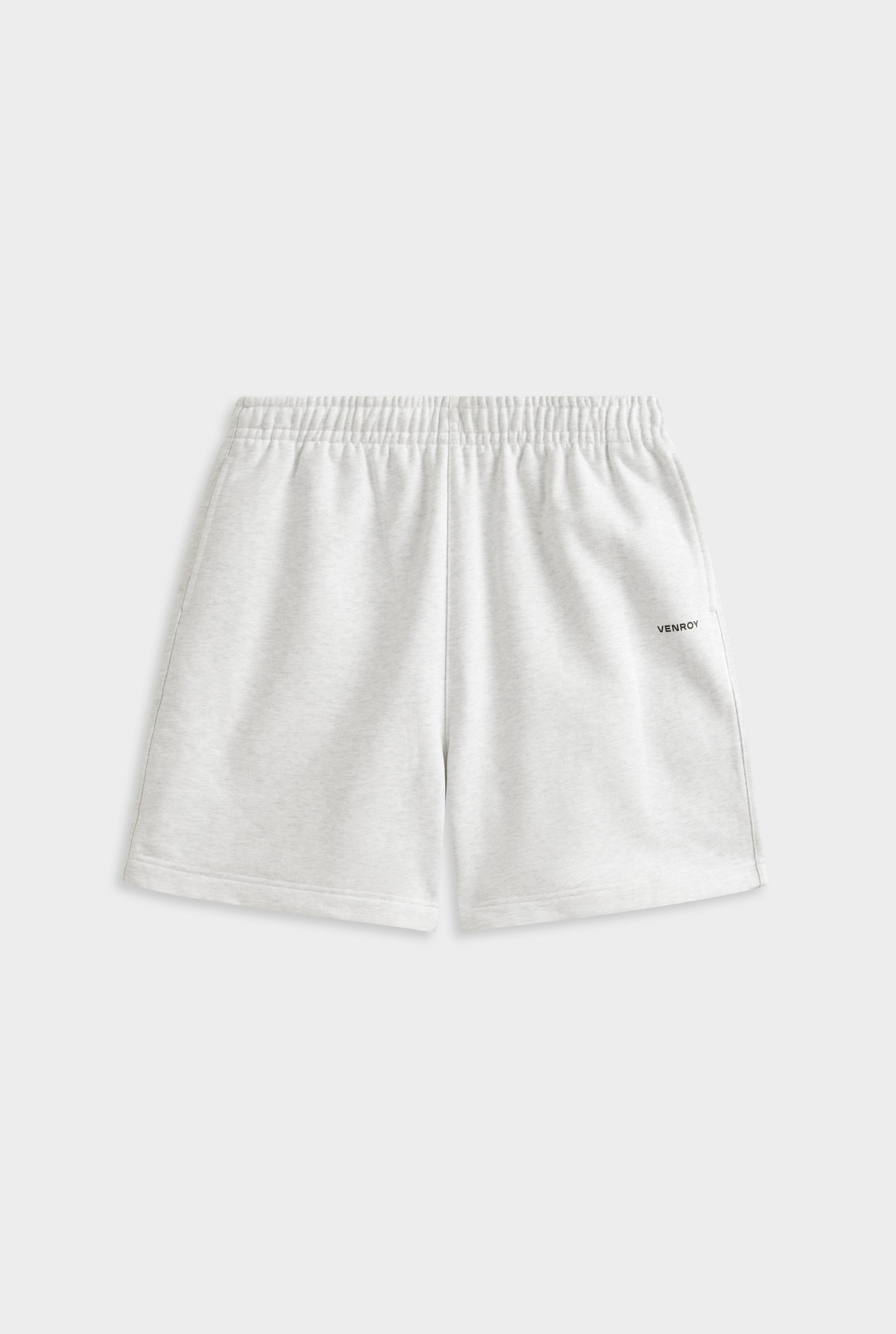 Fleece Track Short - Light Grey Marl