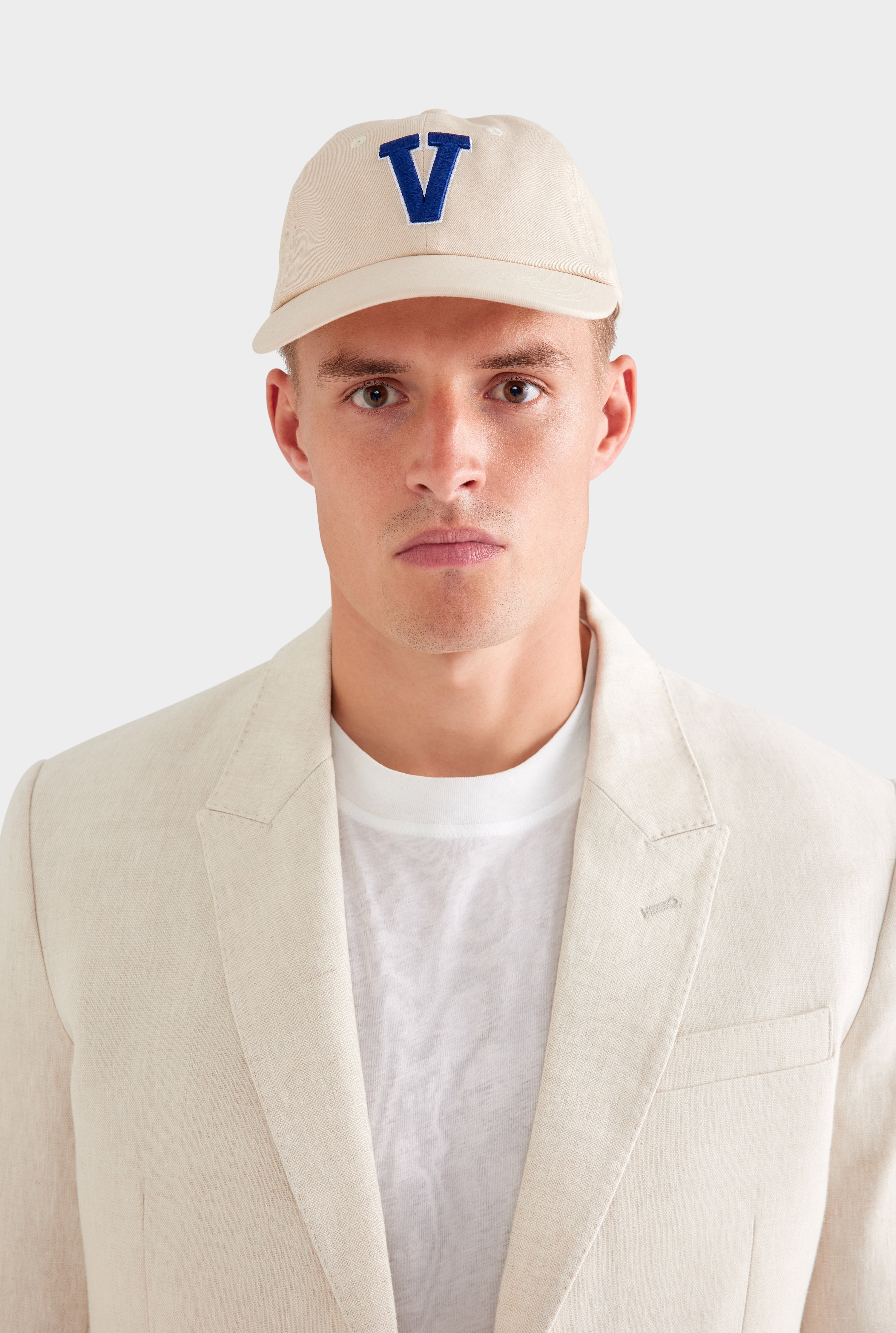 Tailored Linen Suit Jacket - Sand