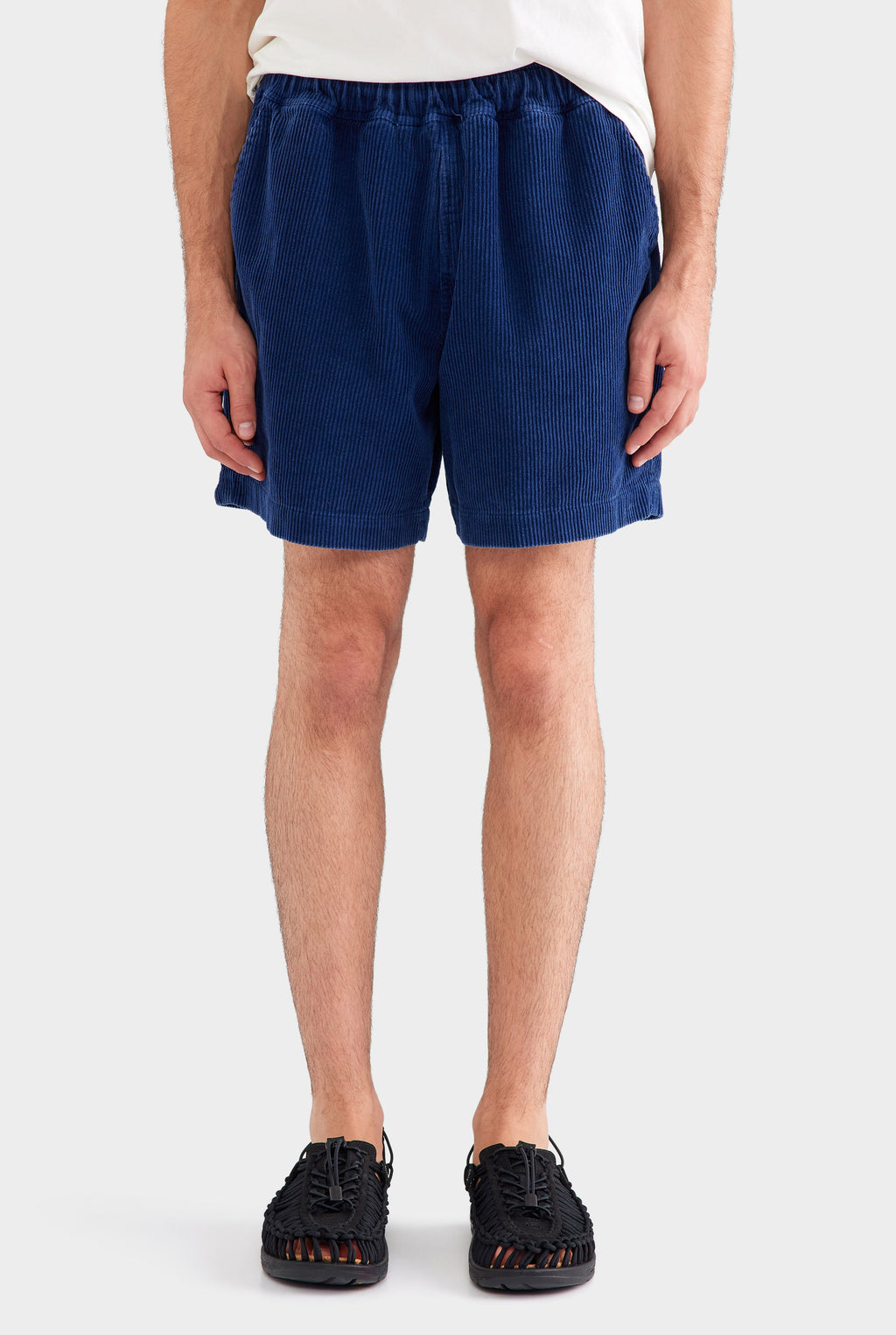 Relaxed Corduroy Shorts - Washed Navy
