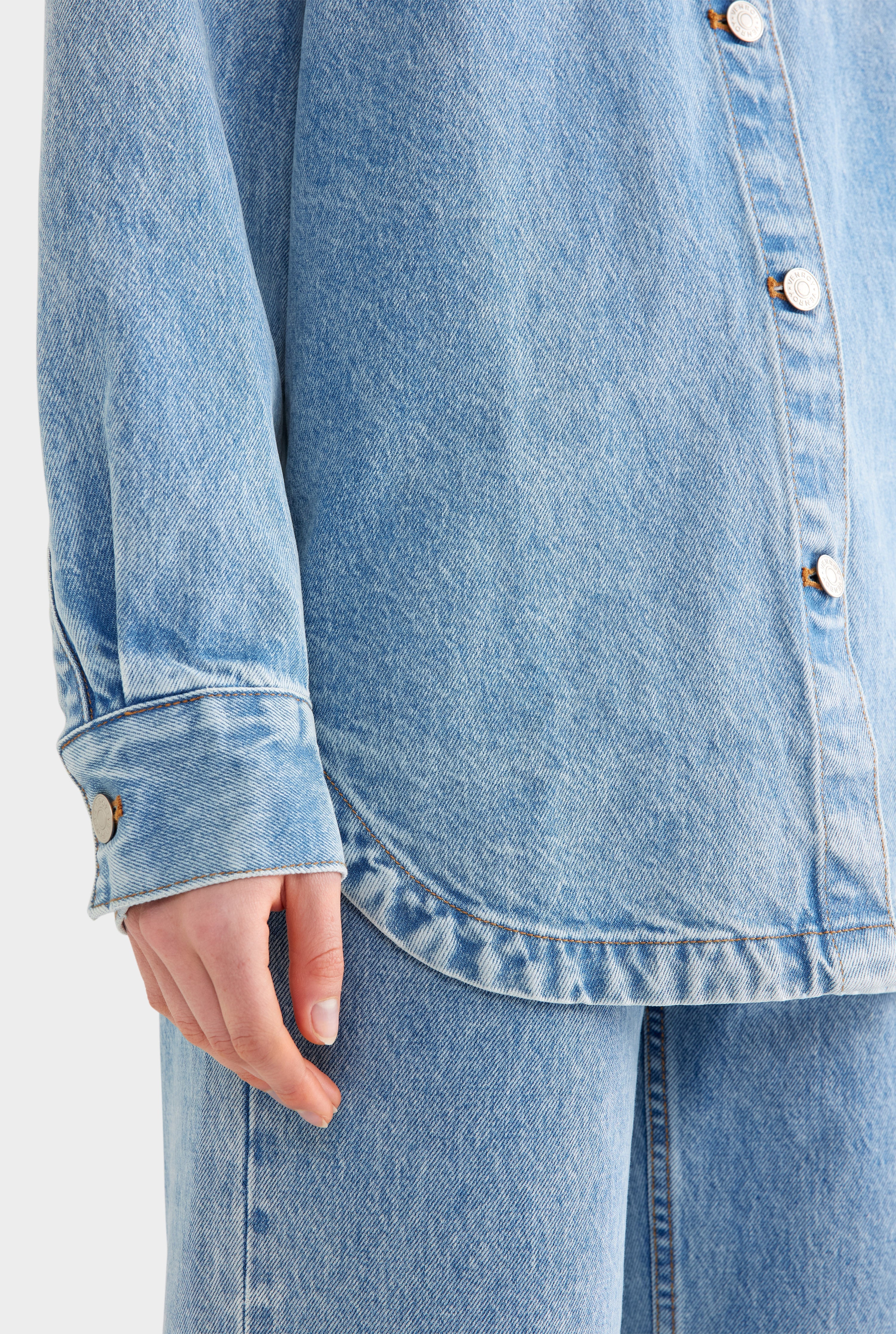Relaxed Denim Shirt - Light Blue