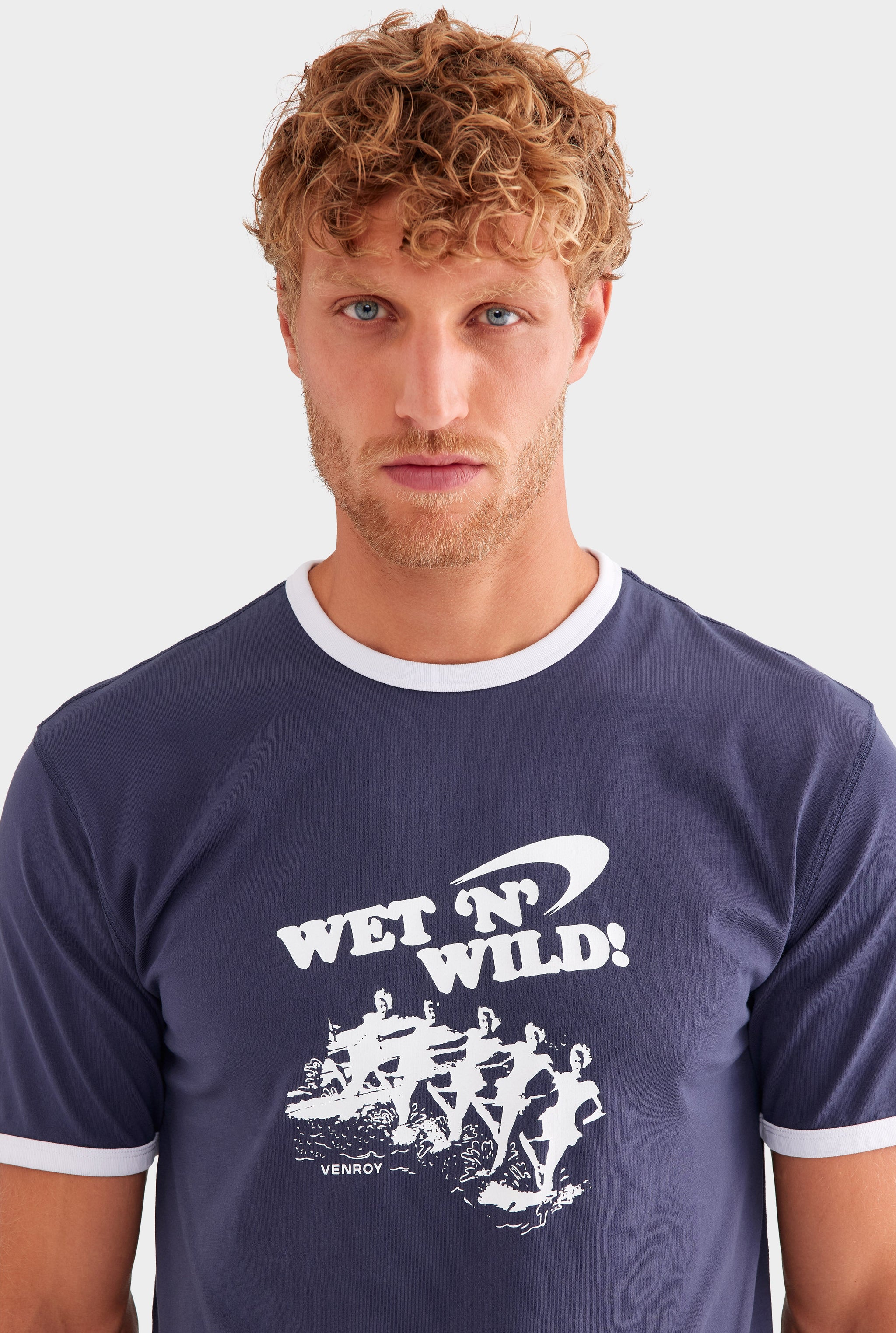 Ringer T-Shirt - Navy/White