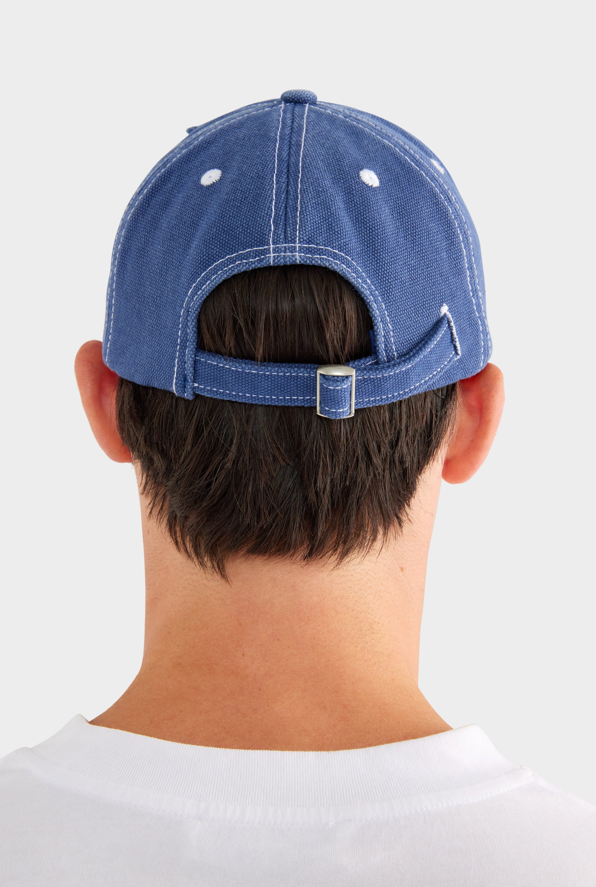 Marseille Distressed Canvas Cap - Washed Navy
