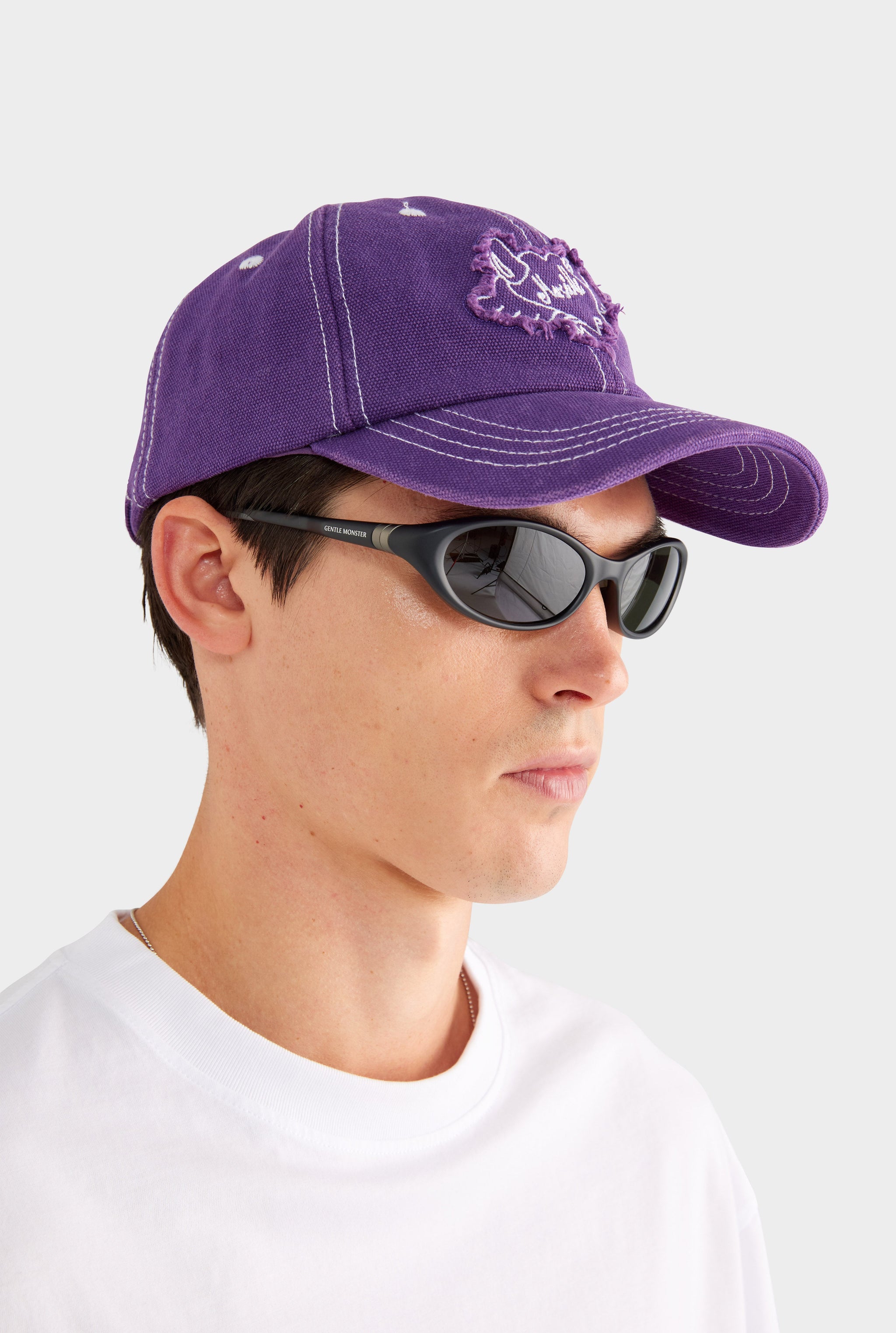 Marseille Washed Canvas Cap - Washed Purple