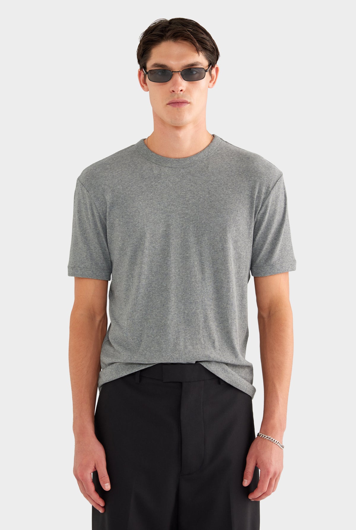 Relaxed Wool Suit Pant - Black