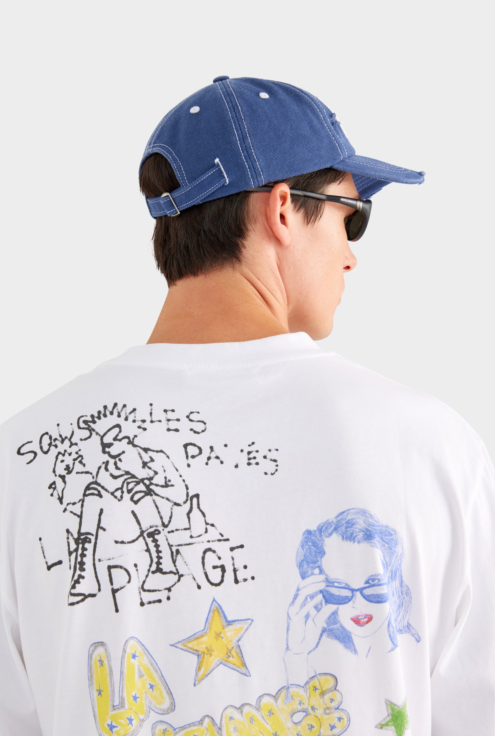 Graffiti Long Sleeve T Shirt - Marseille Graffiti/Off White