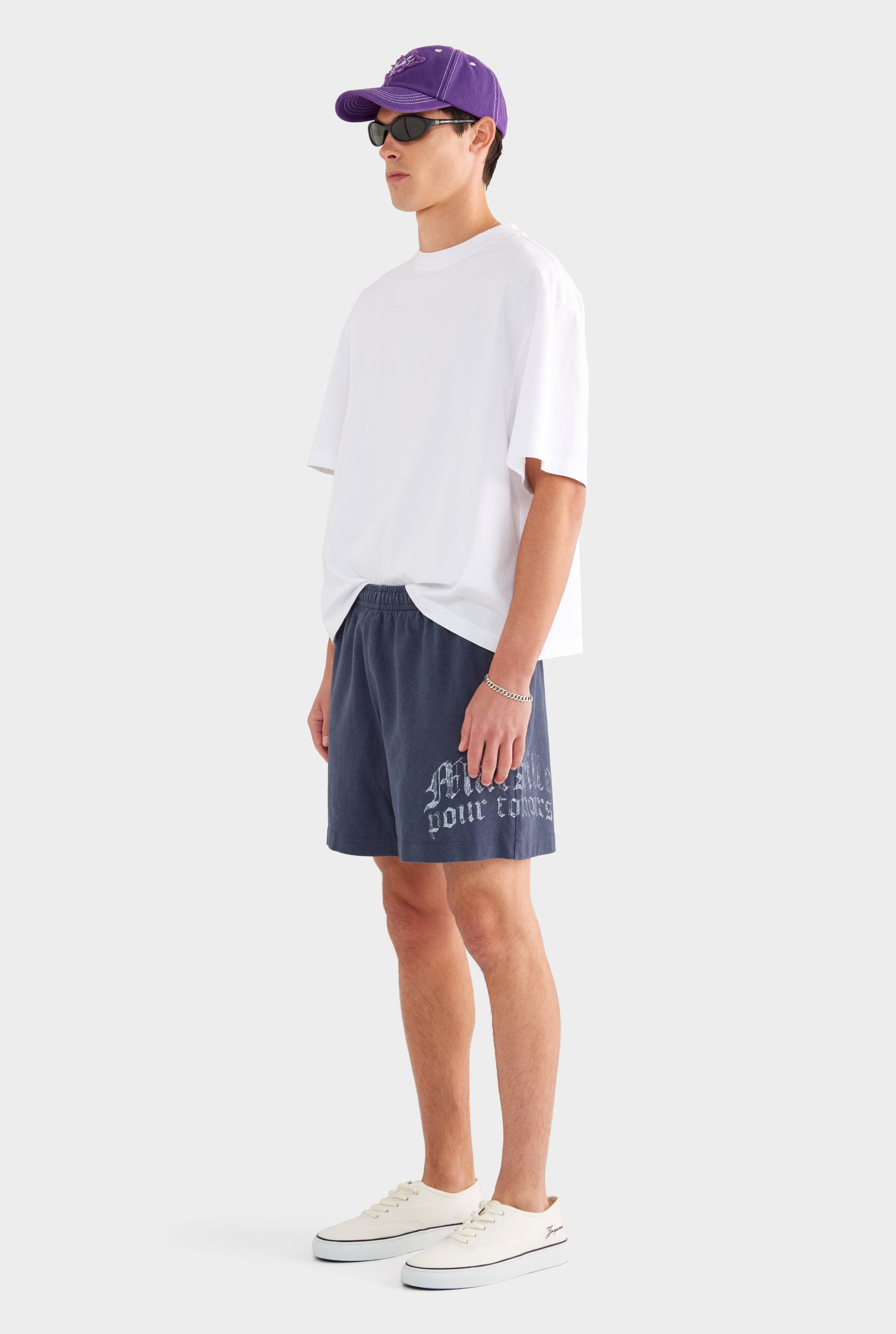 Lightweight Jersey Track Short - Navy