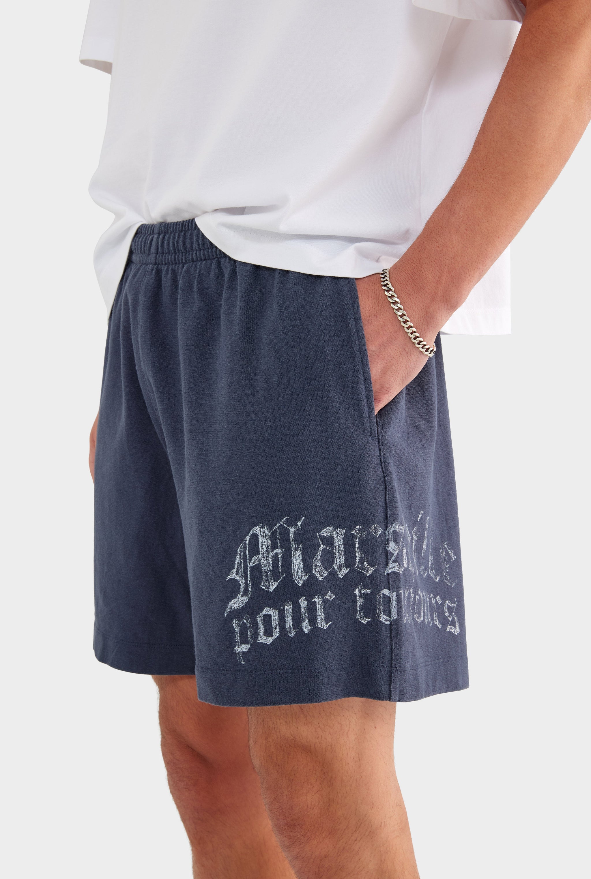 Lightweight Jersey Track Short - Navy