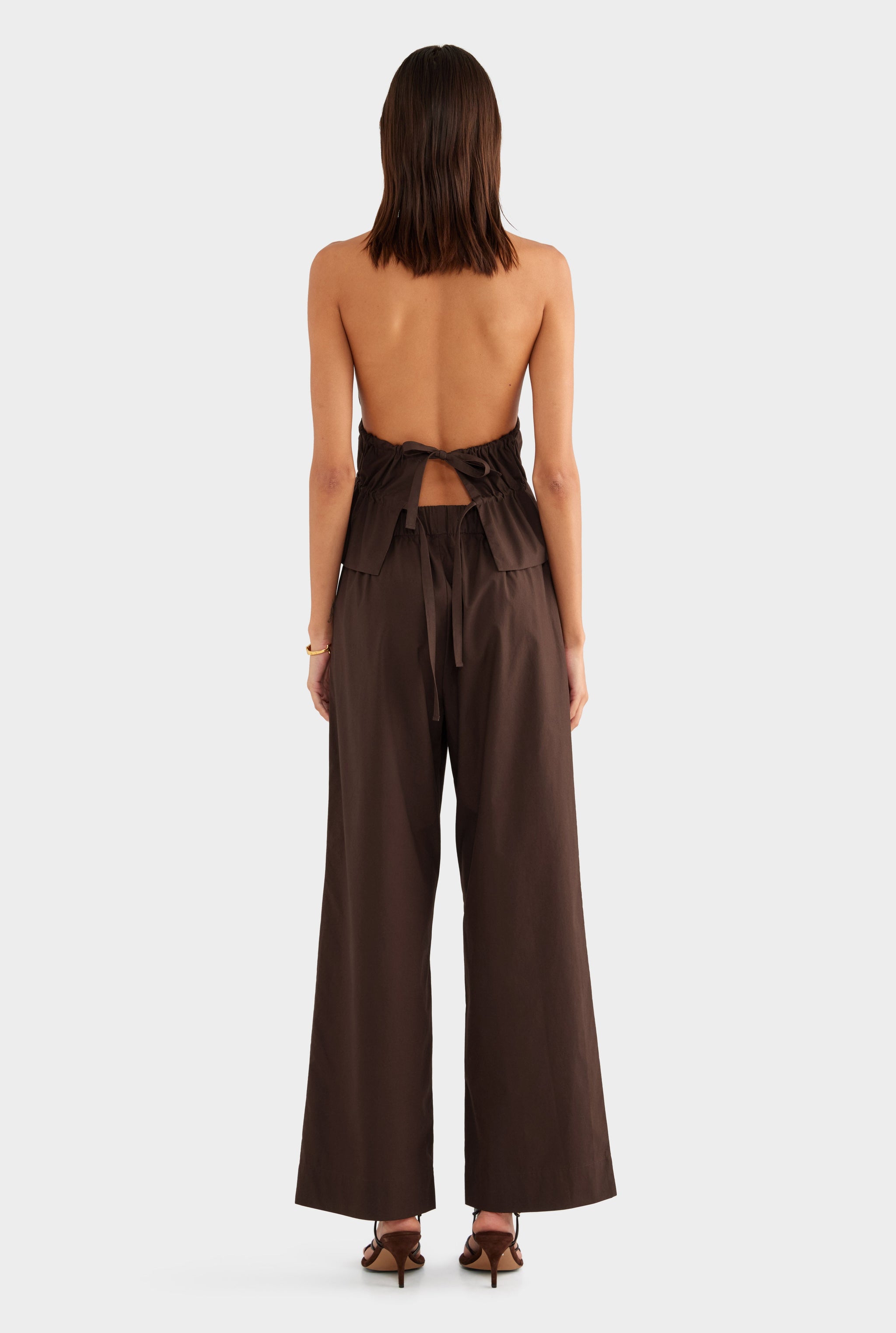 Heavy Cotton Poplin Pant - Dark Chocolate