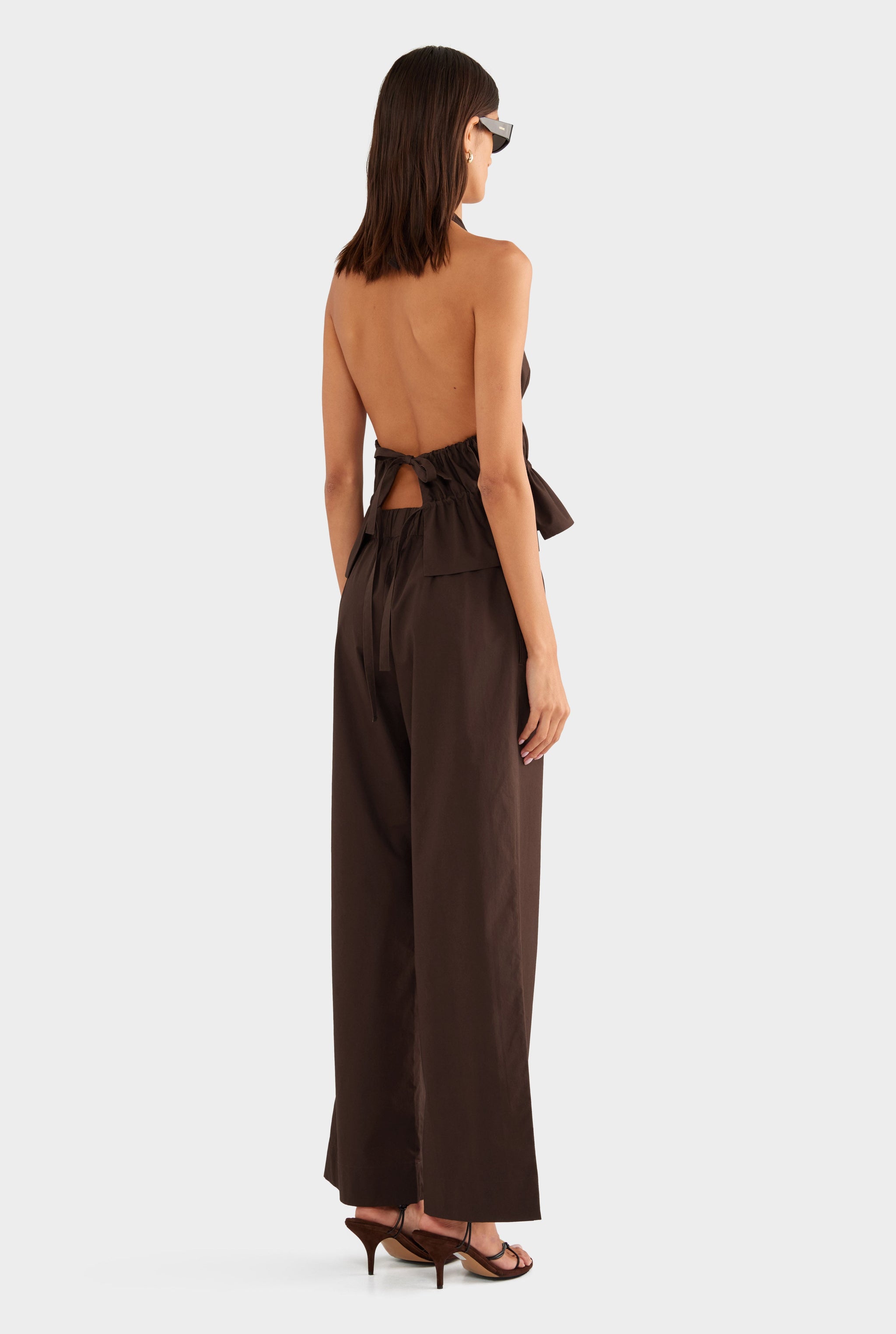 Heavy Cotton Poplin Pant - Dark Chocolate