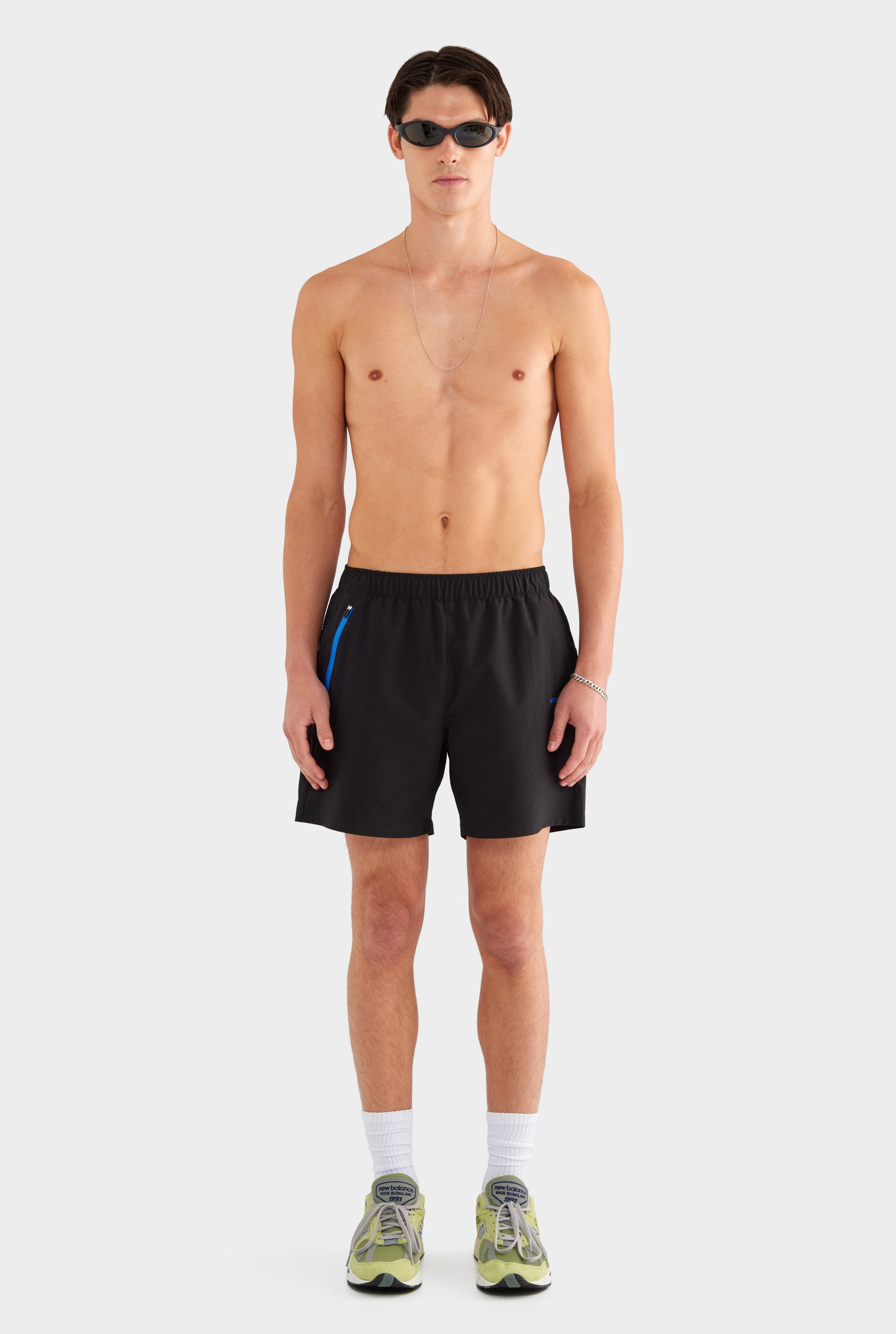 Zip Sports Swim Short - Black
