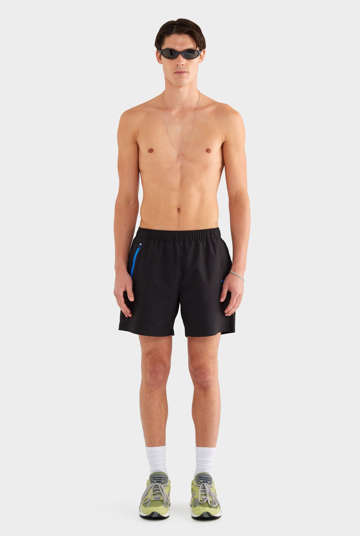 Zip Sports Swim Short - Black