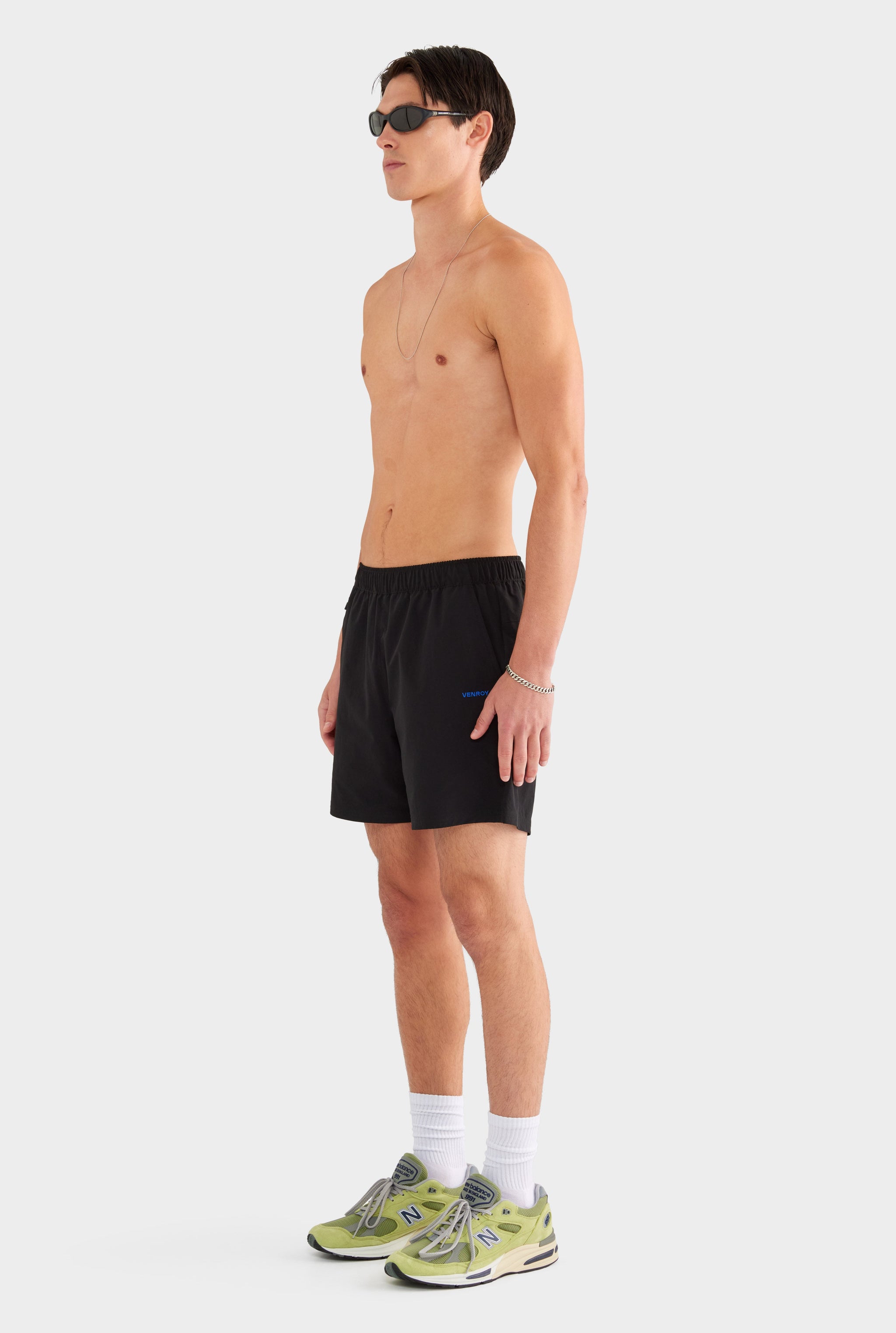 Zip Sports Swim Short - Black