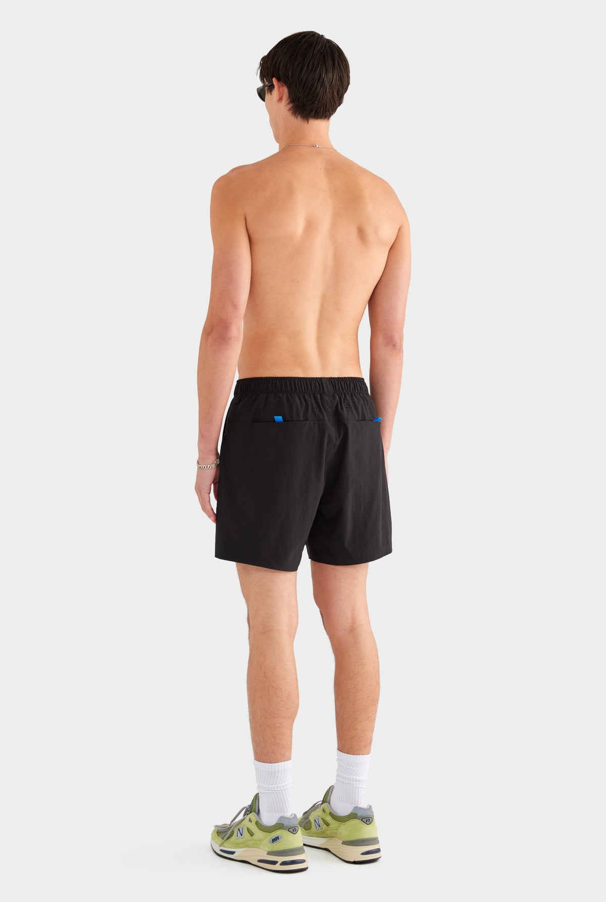 Zip Sports Swim Short - Black