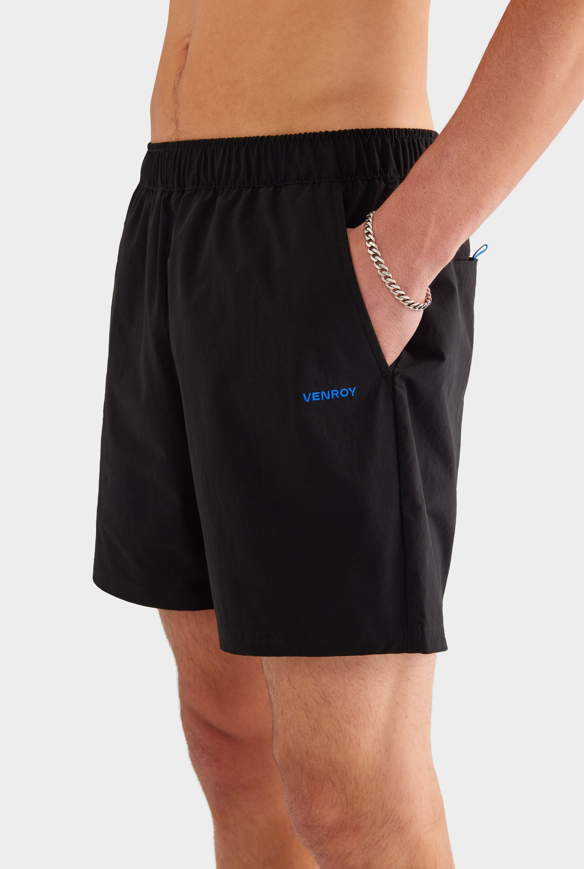 Zip Sports Swim Short - Black