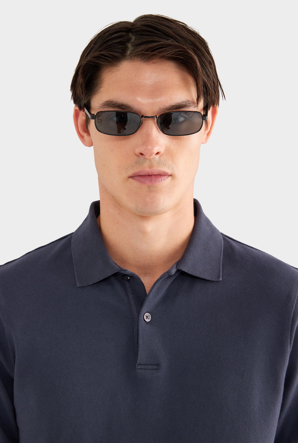 Pigment Dyed Pique Polo - Navy