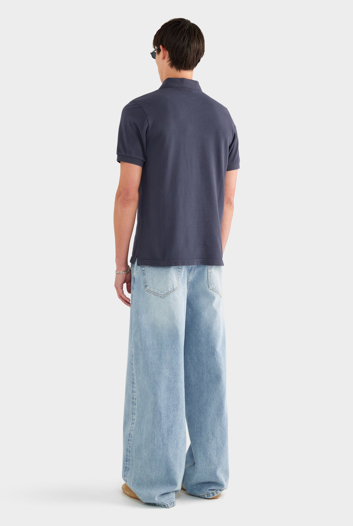 Pigment Dyed Pique Polo - Navy