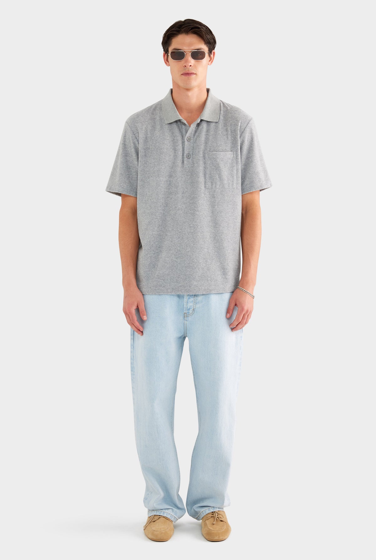 Terry Polo - Grey Marl