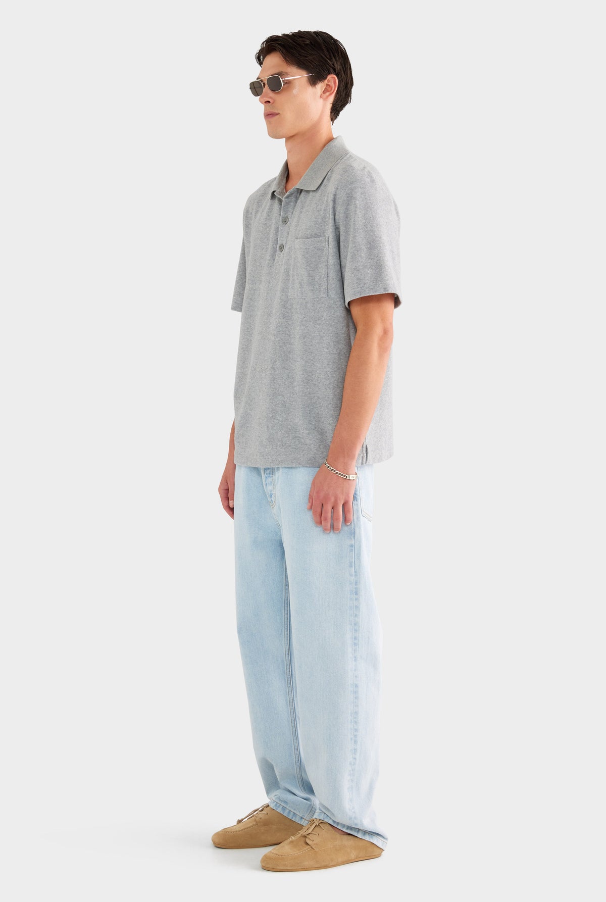 Terry Polo - Grey Marl