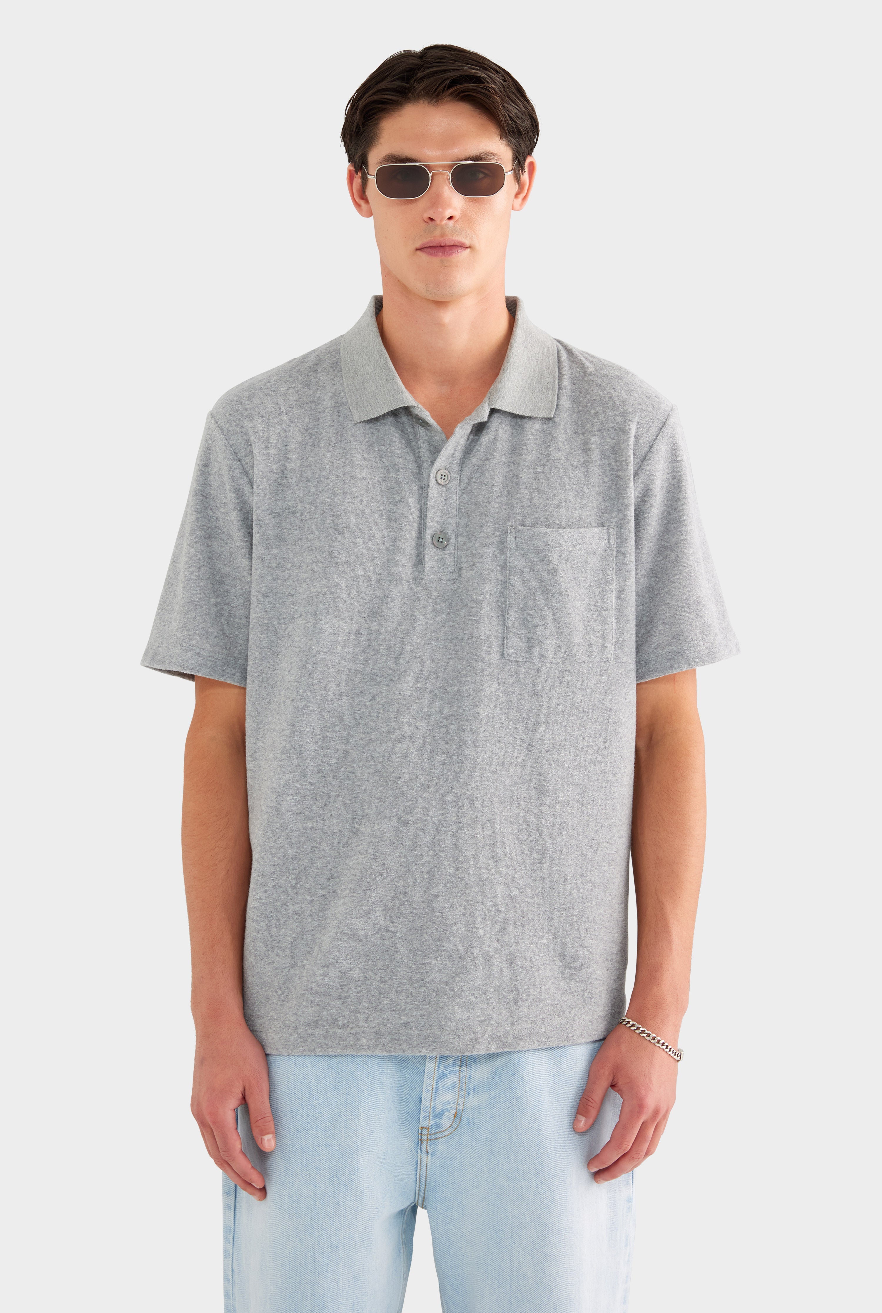 Terry Polo - Grey Marl