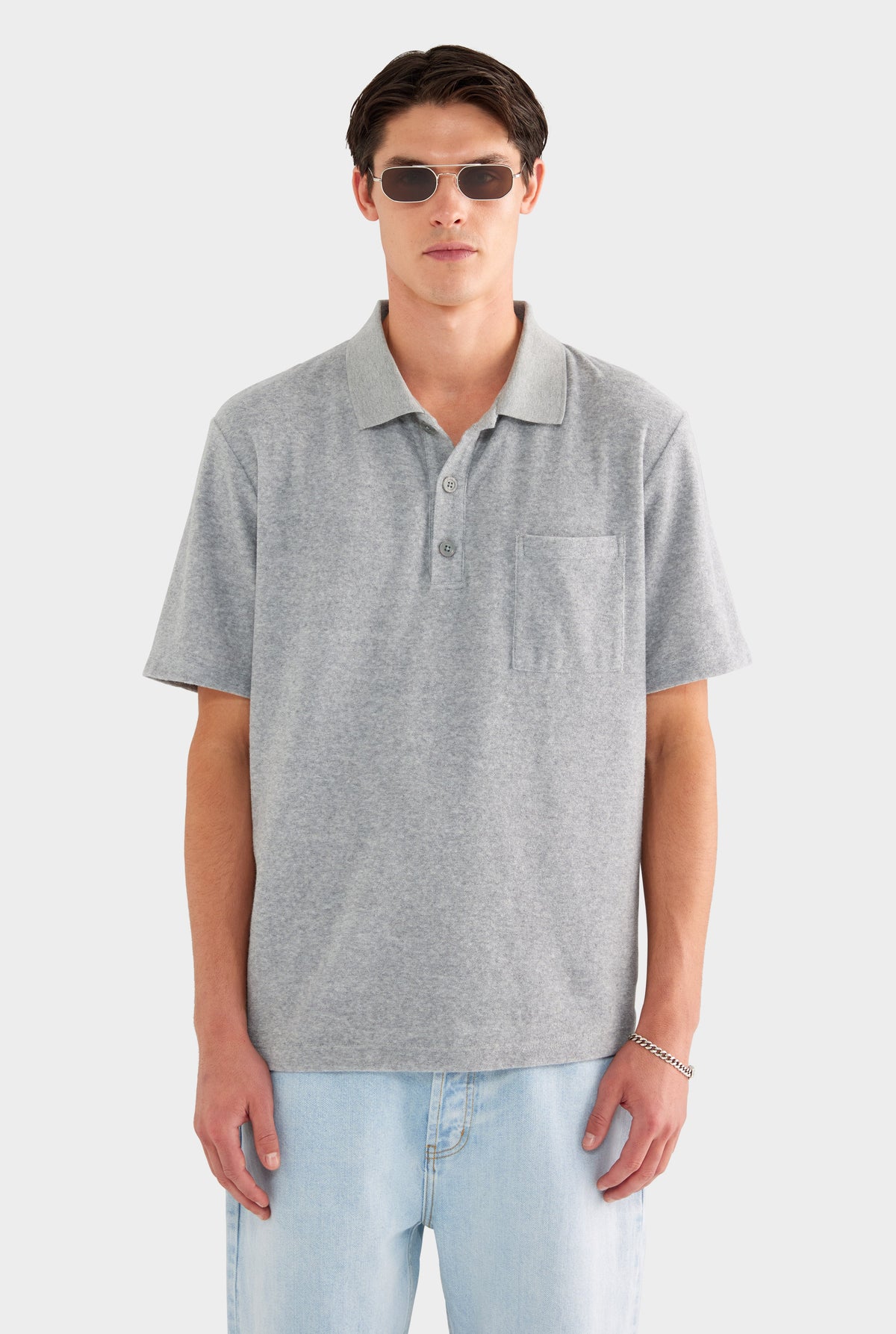 Terry Polo - Grey Marl