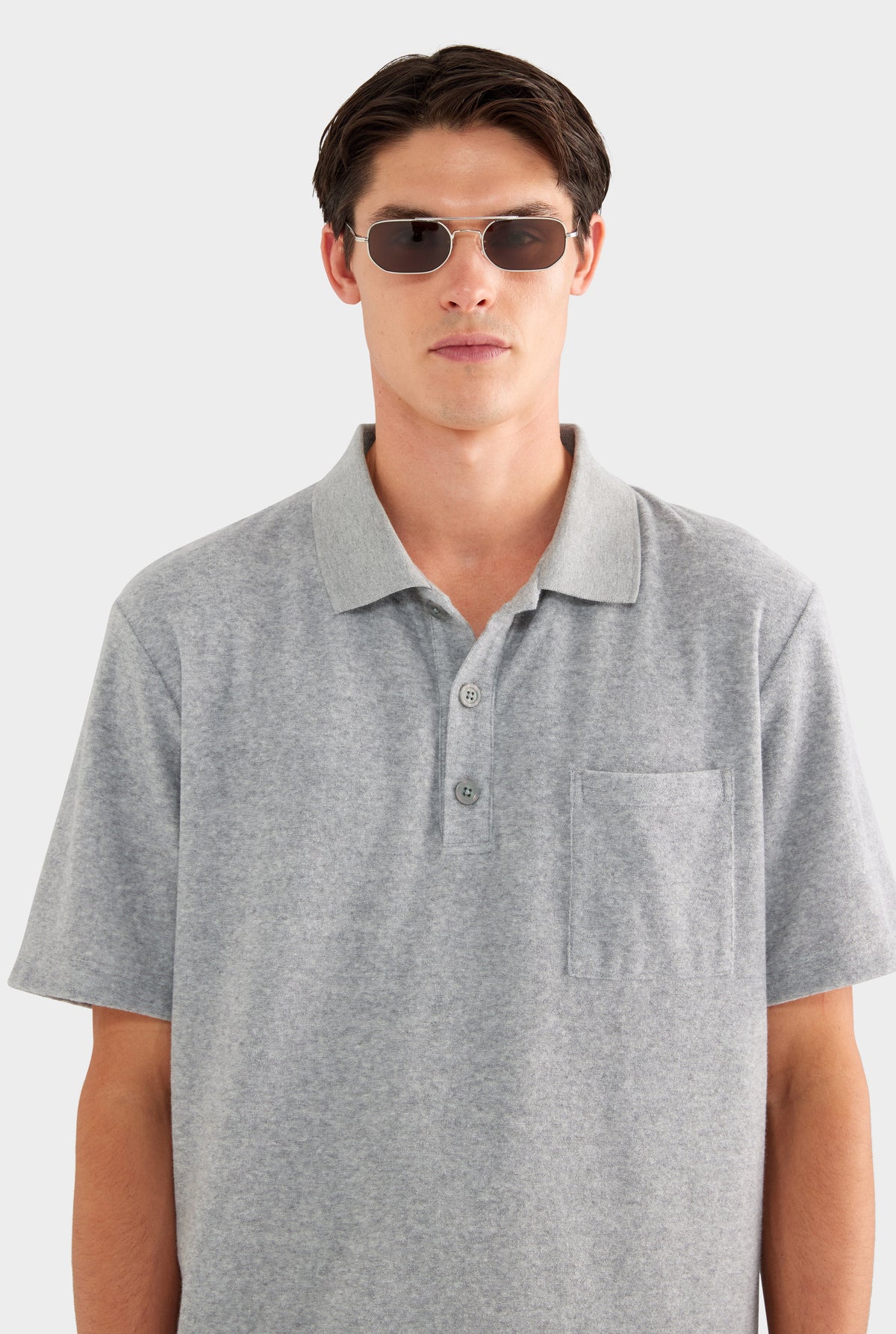 Terry Polo - Grey Marl