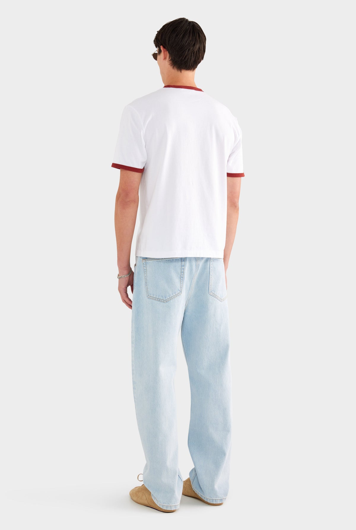 Straight Leg Denim Jean - Light Vintage Blue