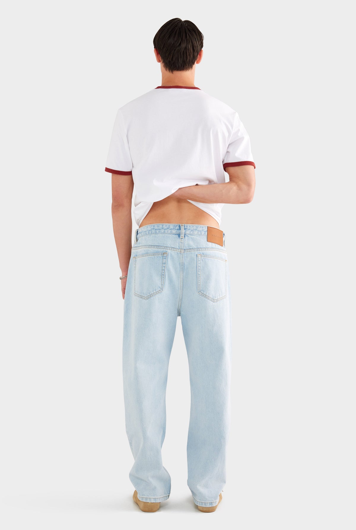Straight Leg Denim Jean - Light Vintage Blue