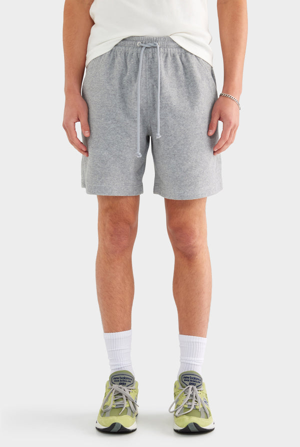 Terry Lounge Short - Grey Marl