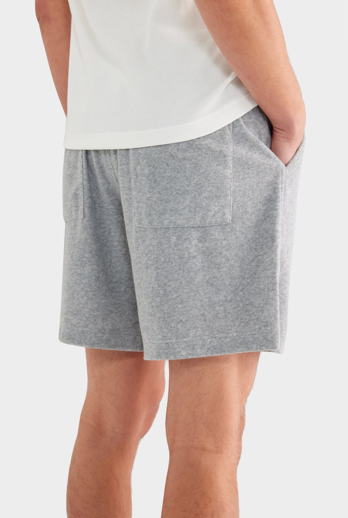 Terry Lounge Short - Grey Marl