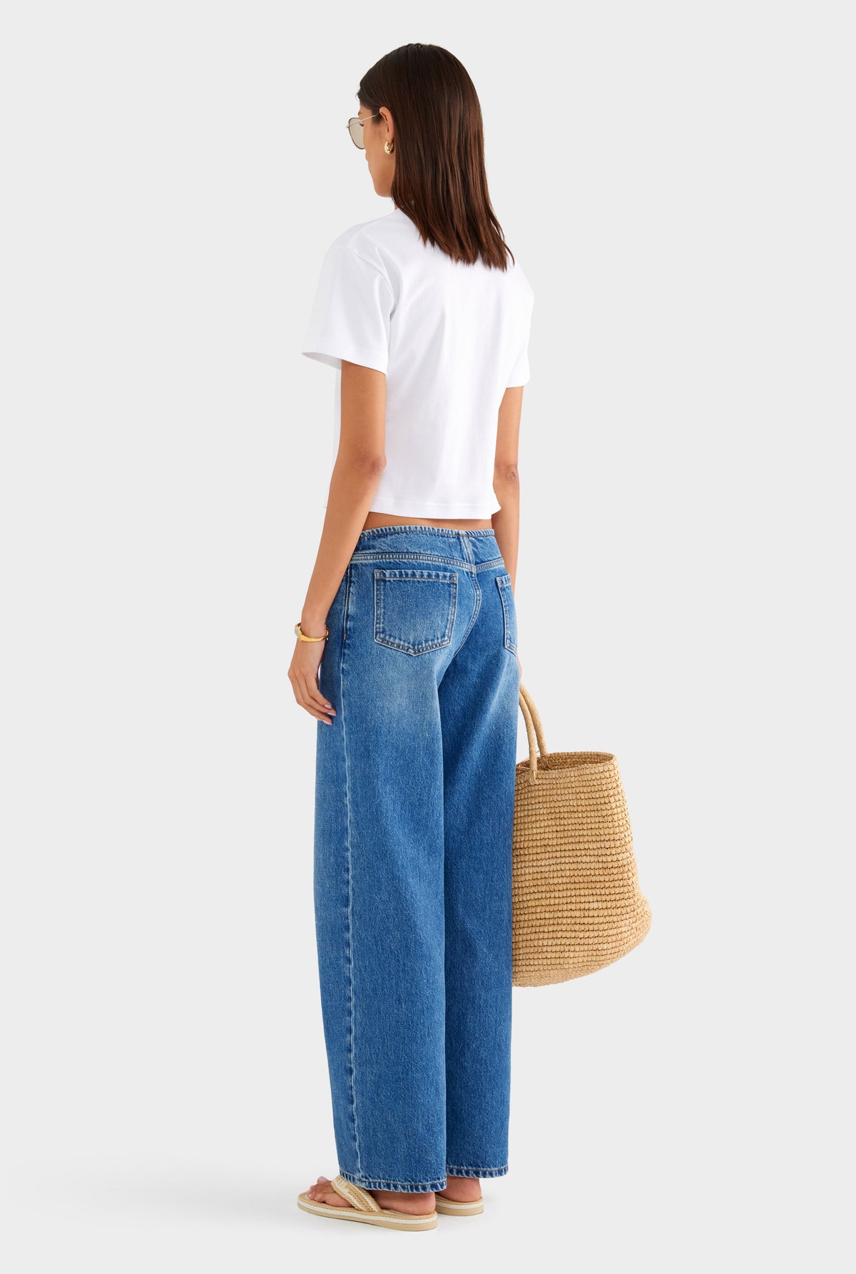 V Neck Tee - Off White