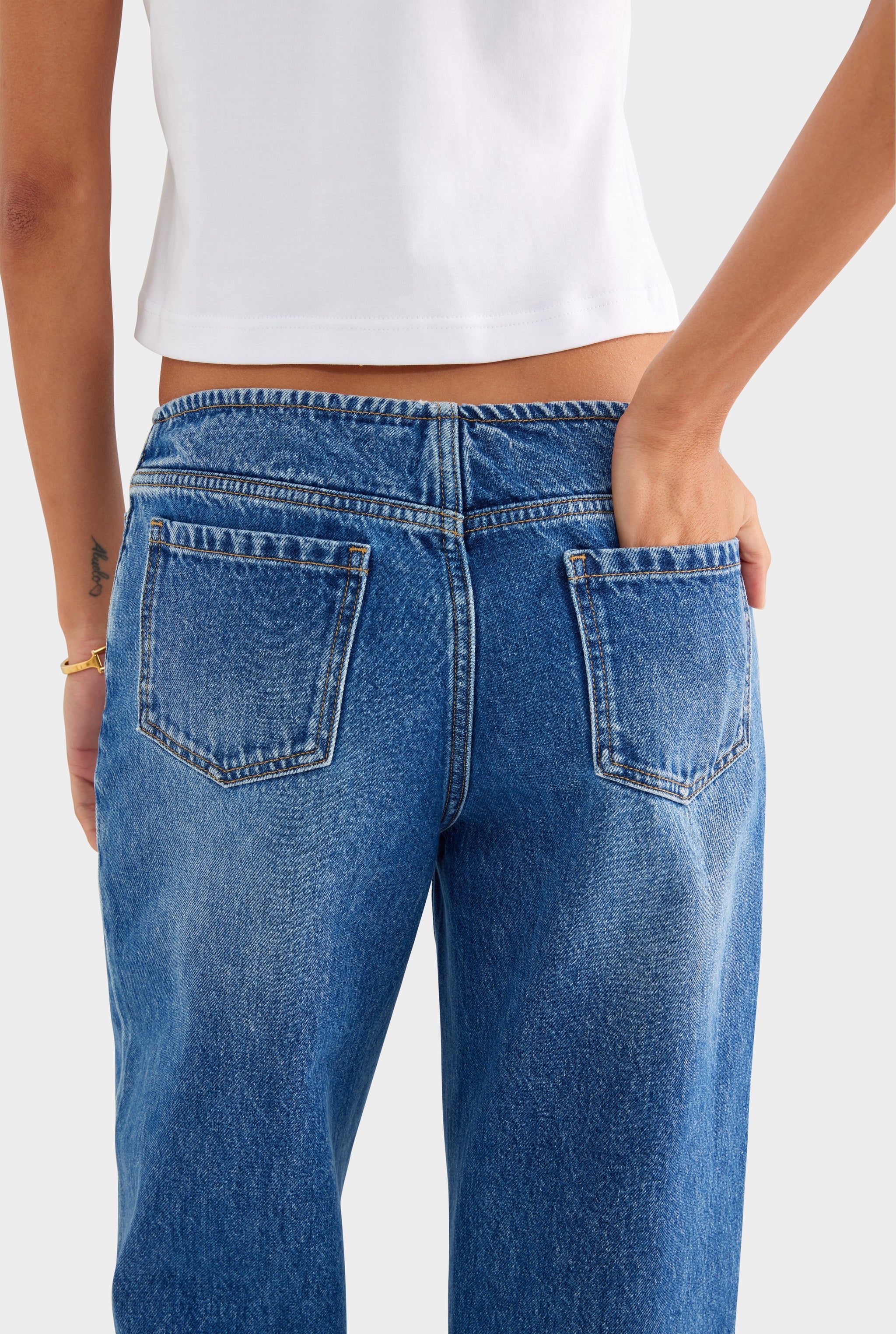 Low Rise Jean - Mid Indigo