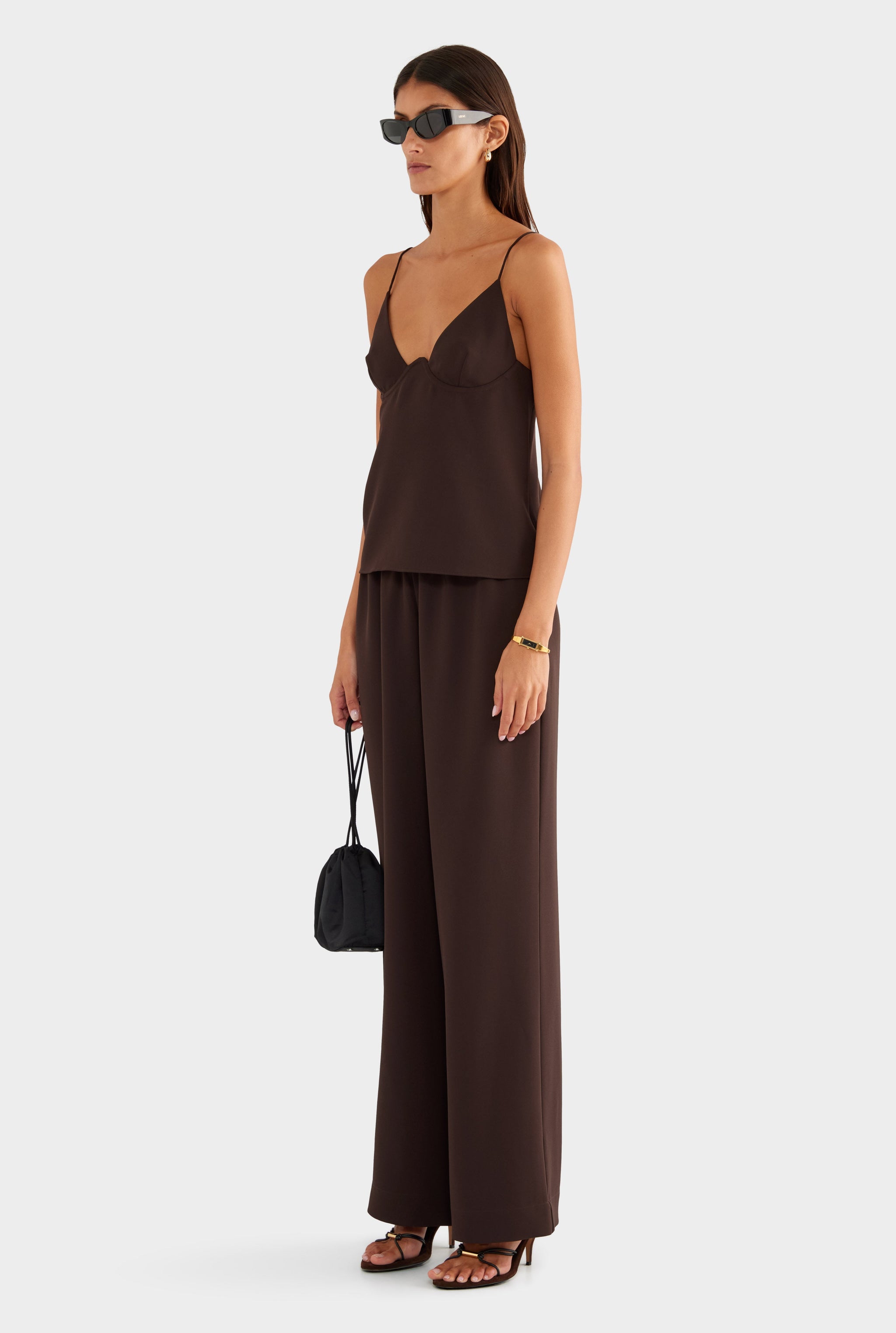 Underwire Cami Top - Dark Chocolate