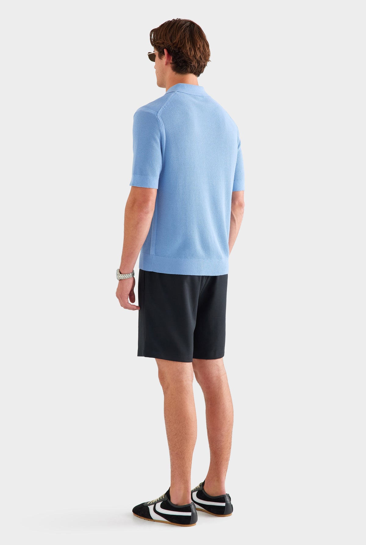 Lightweight Knit Polo - Dusk Blue [[AU_MEDIA:gid://shopify/MediaImage/27760251306071]]