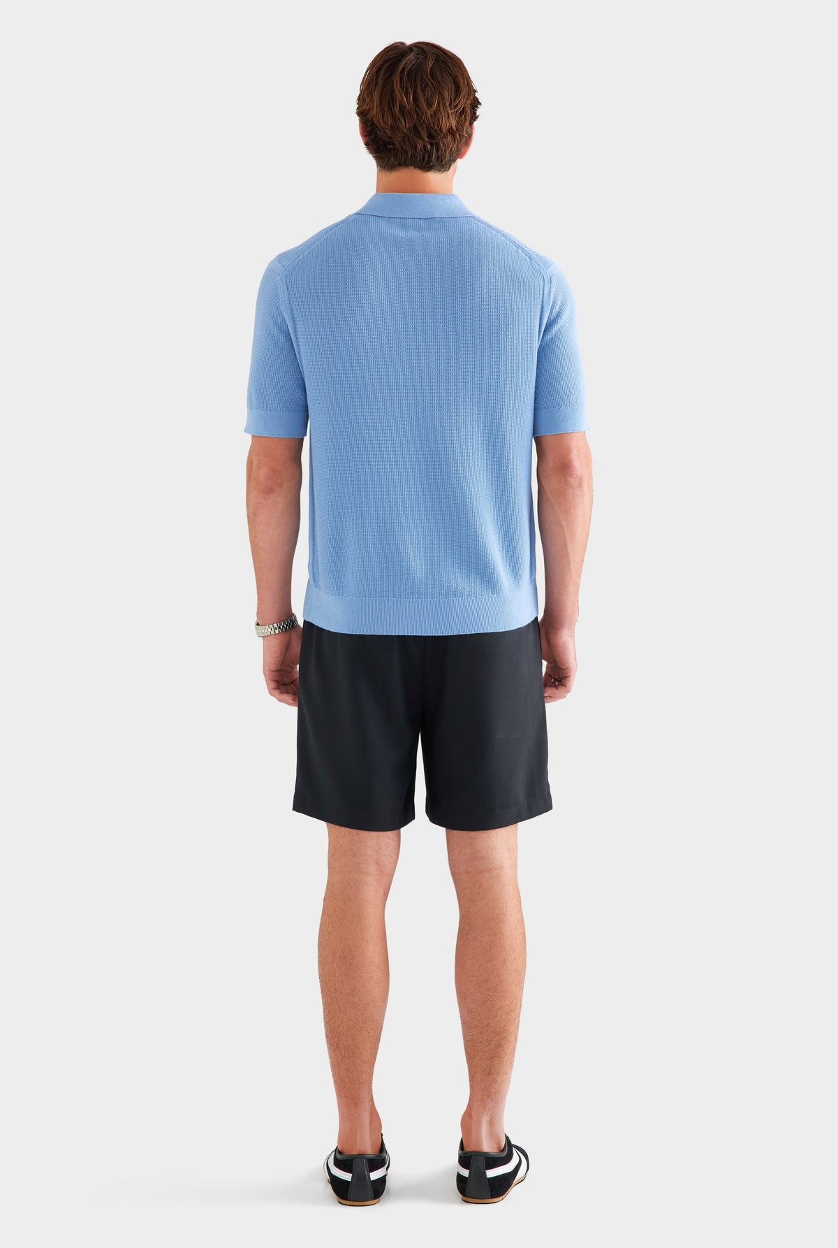Lightweight Knit Polo - Dusk Blue [[AU_MEDIA:gid://shopify/MediaImage/27760251338839]]
