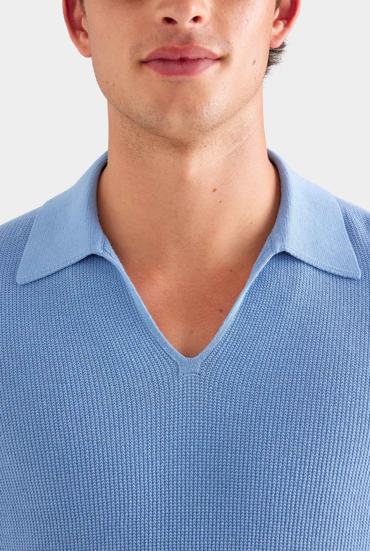Lightweight Knit Polo - Dusk Blue [[AU_MEDIA:gid://shopify/MediaImage/27760251174999]]