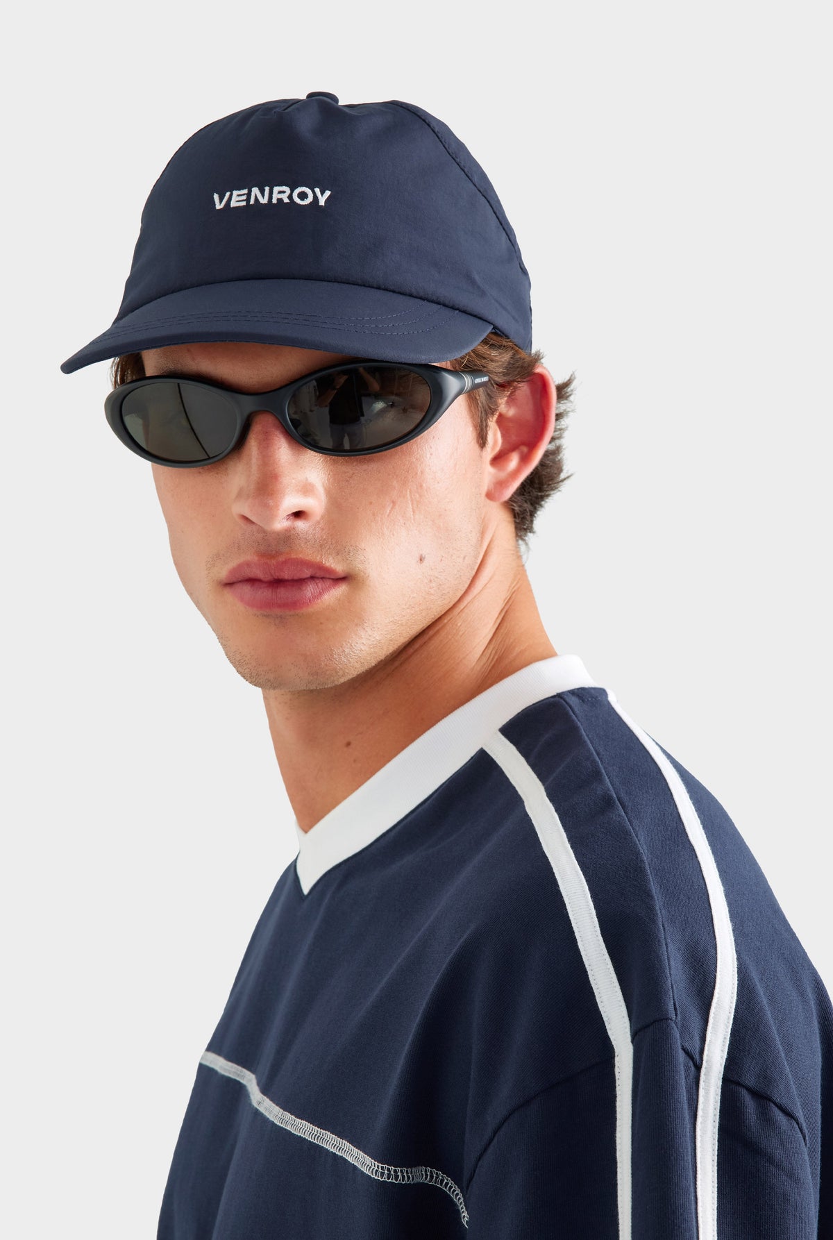 Nylon Sports Cap - Navy [[AU_MEDIA:gid://shopify/MediaImage/27957361344599]]