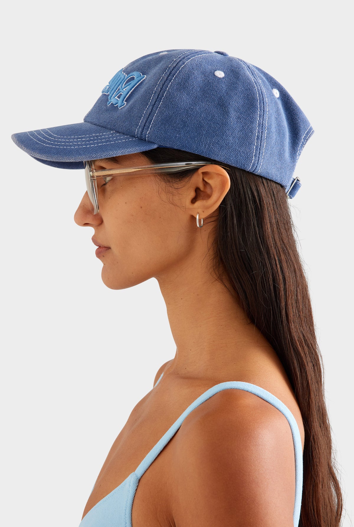 Barcelona Washed Canvas Cap - Washed Blue [[AU_MEDIA:gid://shopify/MediaImage/27957488648279]]