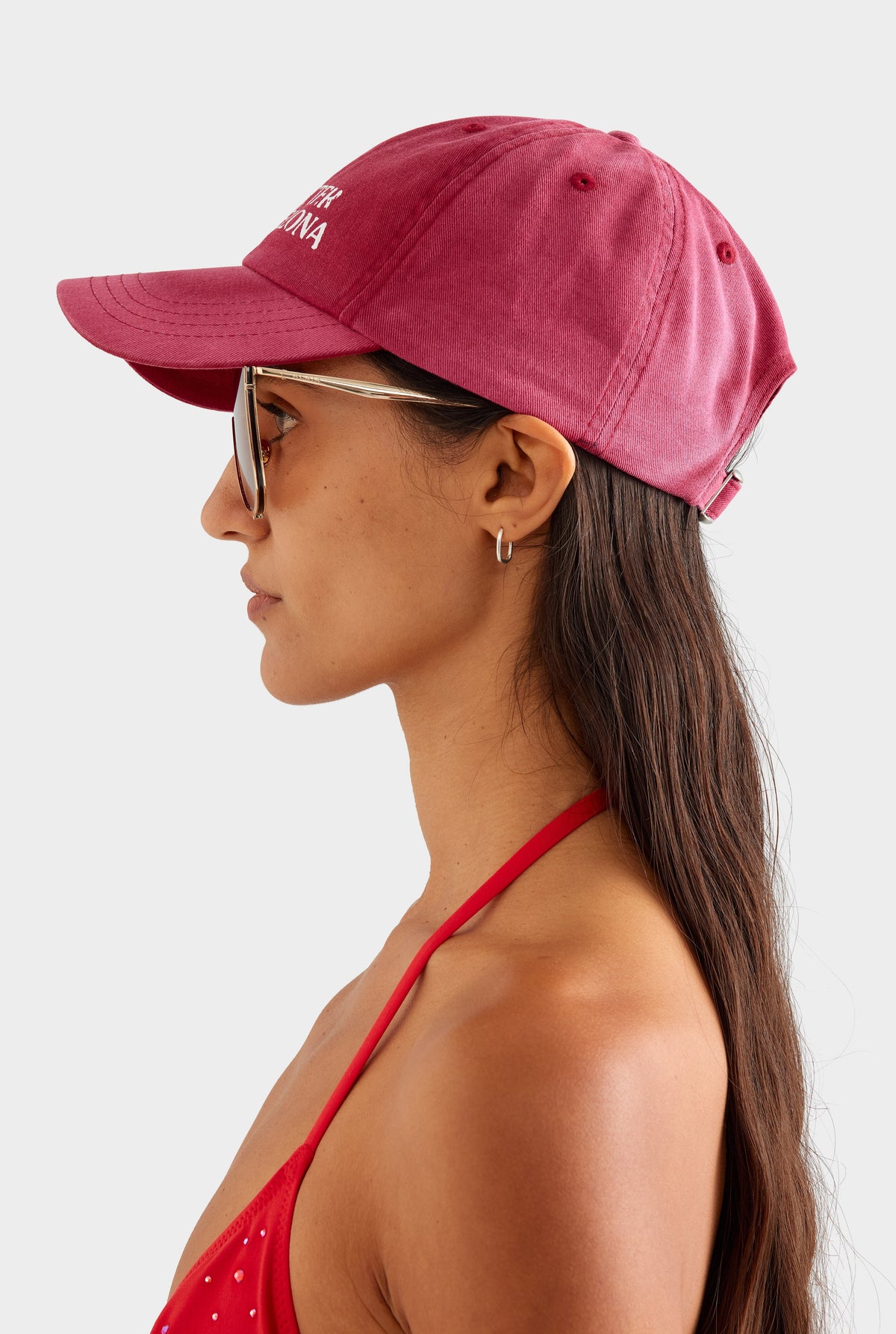 Its Better In Barcelona Cotton Twill Cap - Sangria [[AU_MEDIA:gid://shopify/MediaImage/27767151001687]]