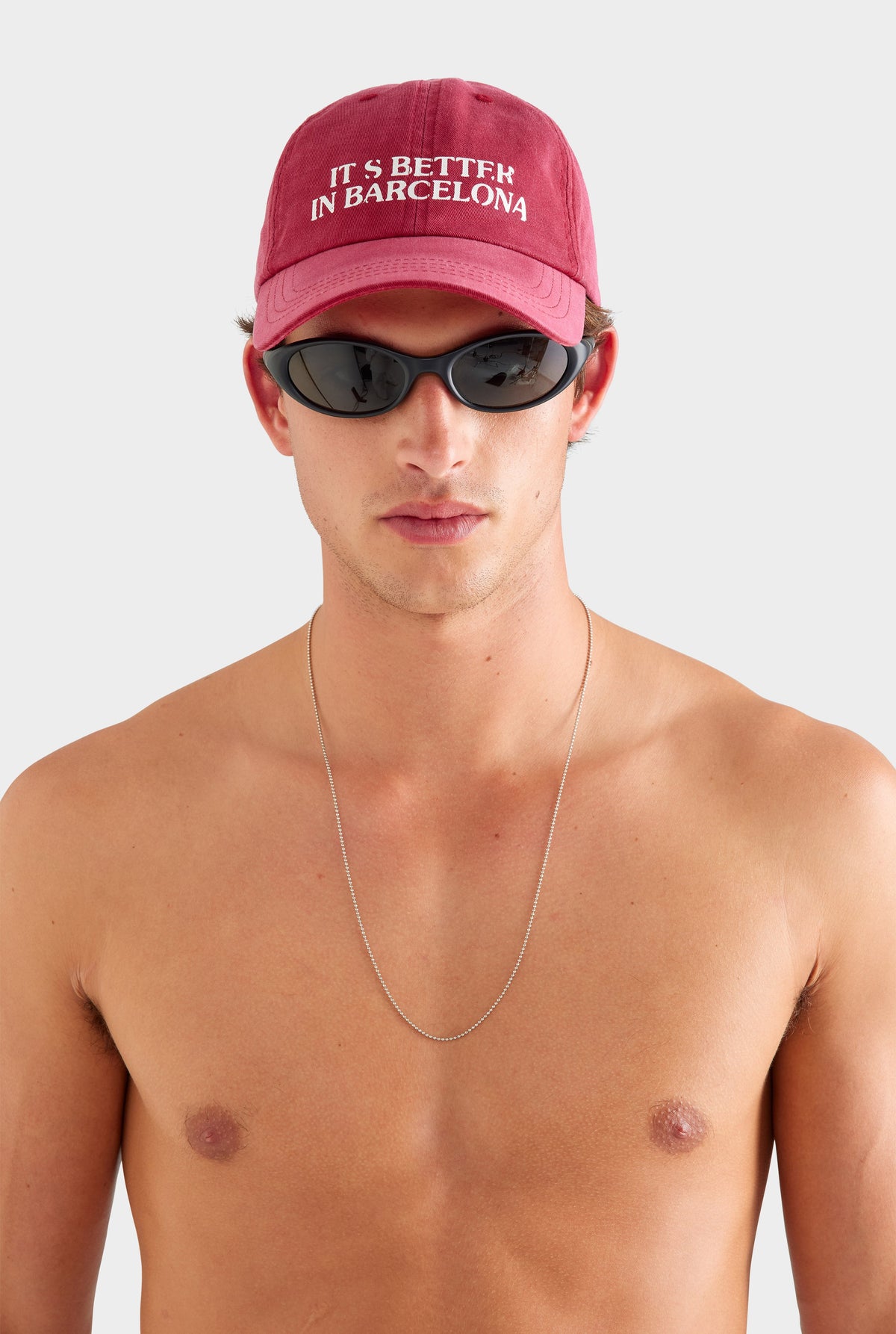Its Better In Barcelona Cotton Twill Cap - Sangria [[AU_MEDIA:gid://shopify/MediaImage/27767151099991]]